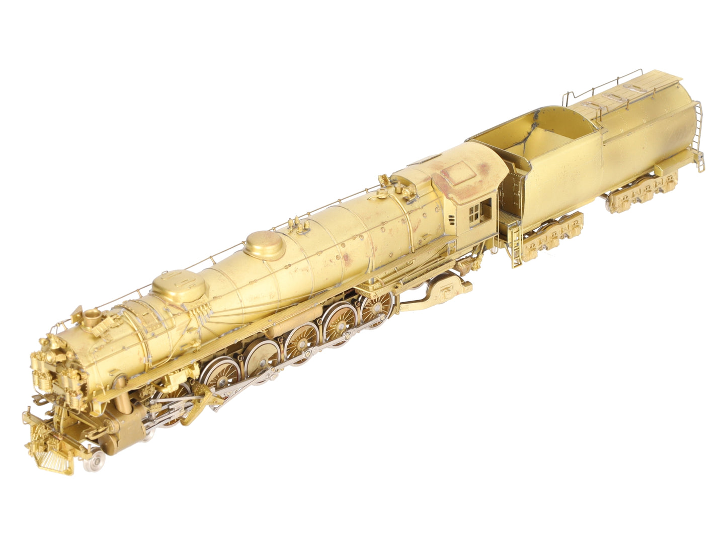 Sunset Models 9000 HO Scale BRASS UP 4-12-2 Steam Locomotive & Tender- Unpainted EX/Box