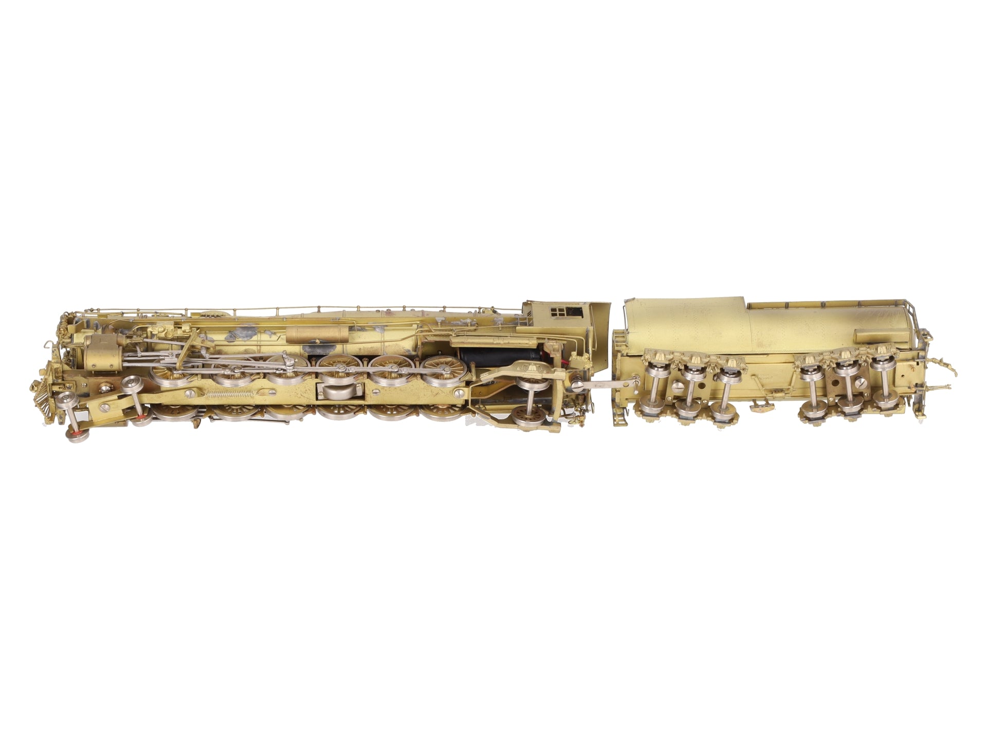 Sunset Models 9000 HO Scale BRASS UP 4-12-2 Steam Locomotive & Tender- Unpainted EX/Box