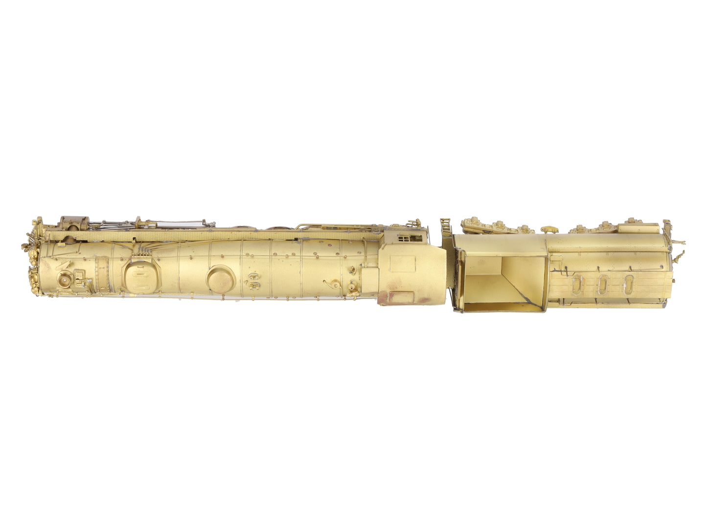 Sunset Models 9000 HO Scale BRASS UP 4-12-2 Steam Locomotive & Tender- Unpainted EX/Box