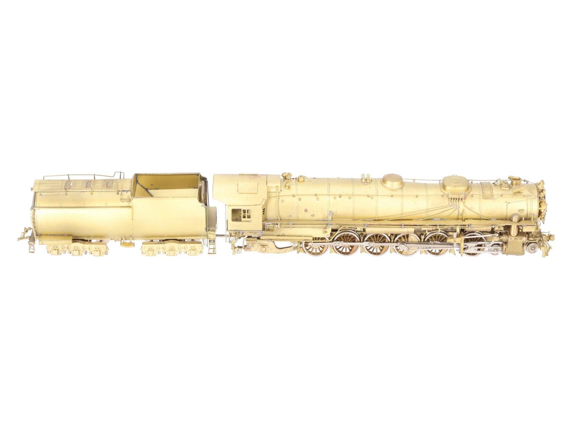 Sunset Models 9000 HO Scale BRASS UP 4-12-2 Steam Locomotive & Tender- Unpainted EX/Box