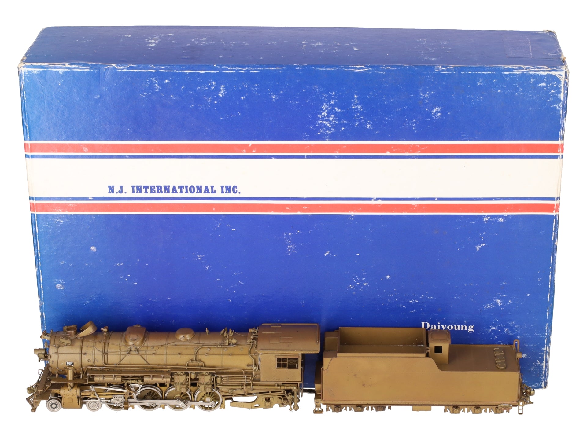 Custom NJ Brass ST-298 HO BRASS D&RG Class M-78 4-8-2 Steam Loco & Tender- Unptd EX/Box