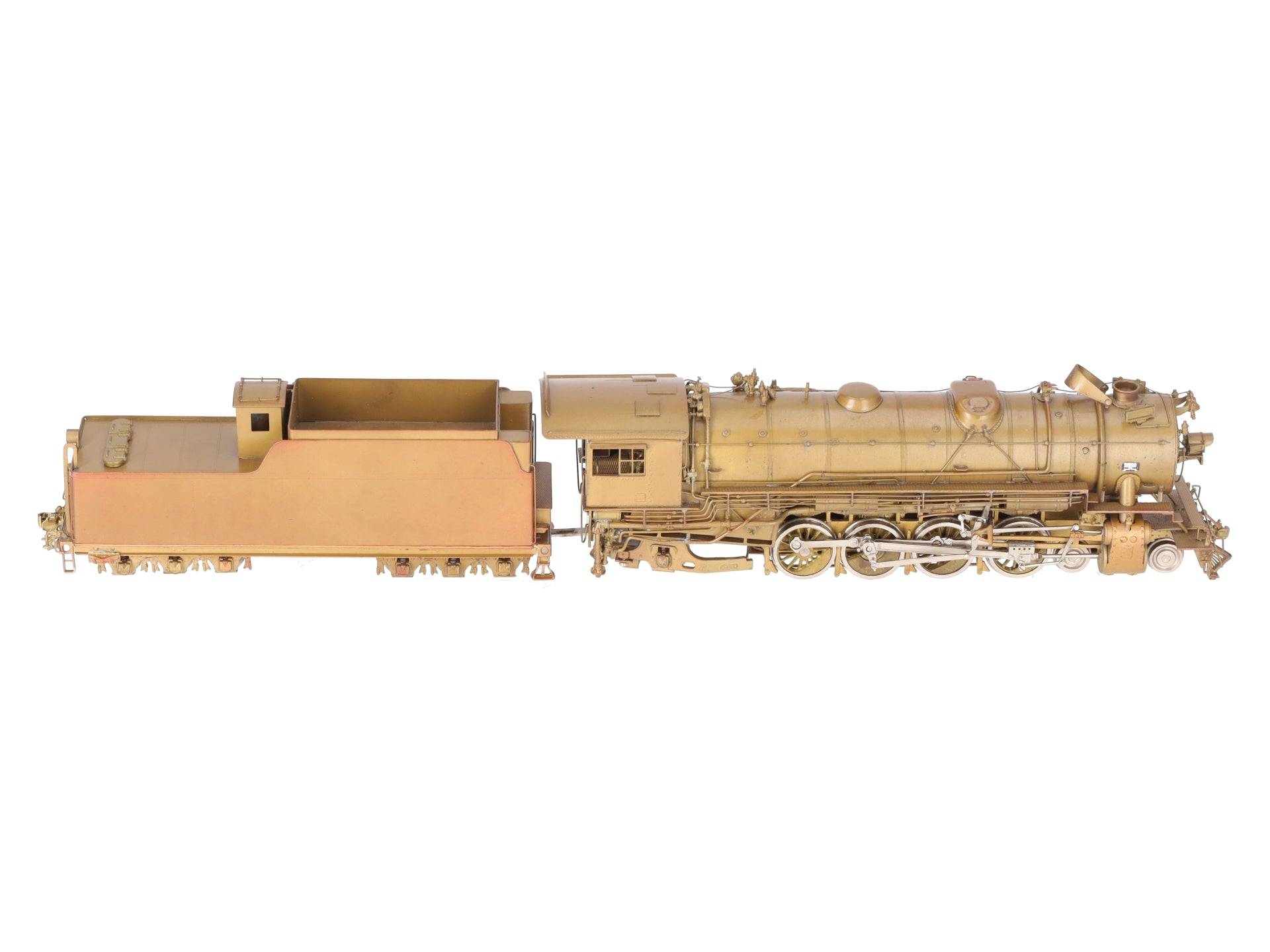 Custom NJ Brass ST-298 HO BRASS D&RG Class M-78 4-8-2 Steam Loco & Tender- Unptd EX/Box