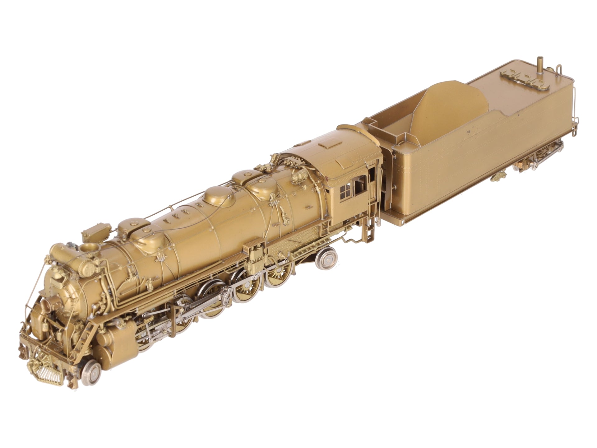 Custom NJ Brass ST985 HO BRASS B&M S-1 [Coffin] 2-10-2 Steam Loco w/ Tender- U/P EX/Box