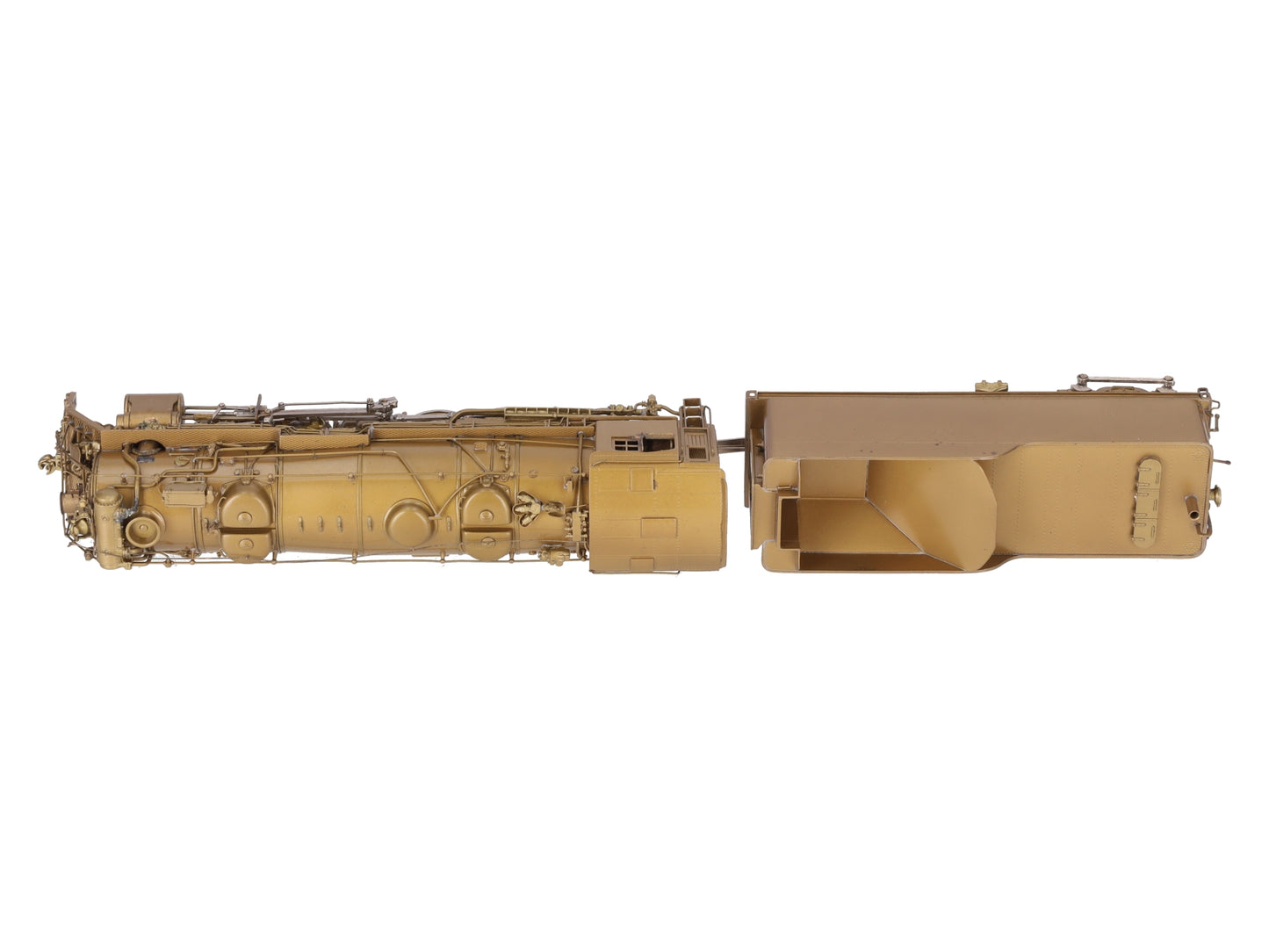 Custom NJ Brass ST985 HO BRASS B&M S-1 [Coffin] 2-10-2 Steam Loco w/ Tender- U/P EX/Box