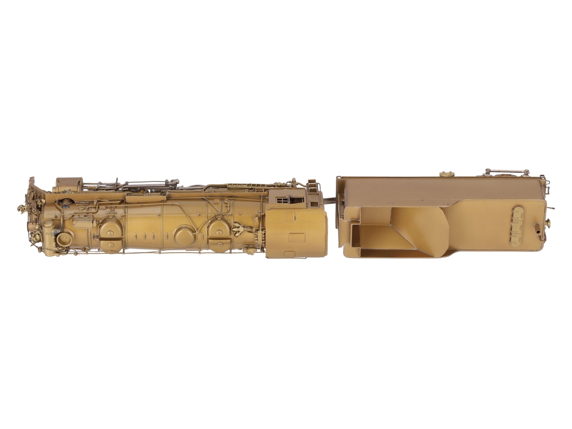 Custom NJ Brass ST985 HO BRASS B&M S-1 [Coffin] 2-10-2 Steam Loco w/ Tender- U/P EX/Box