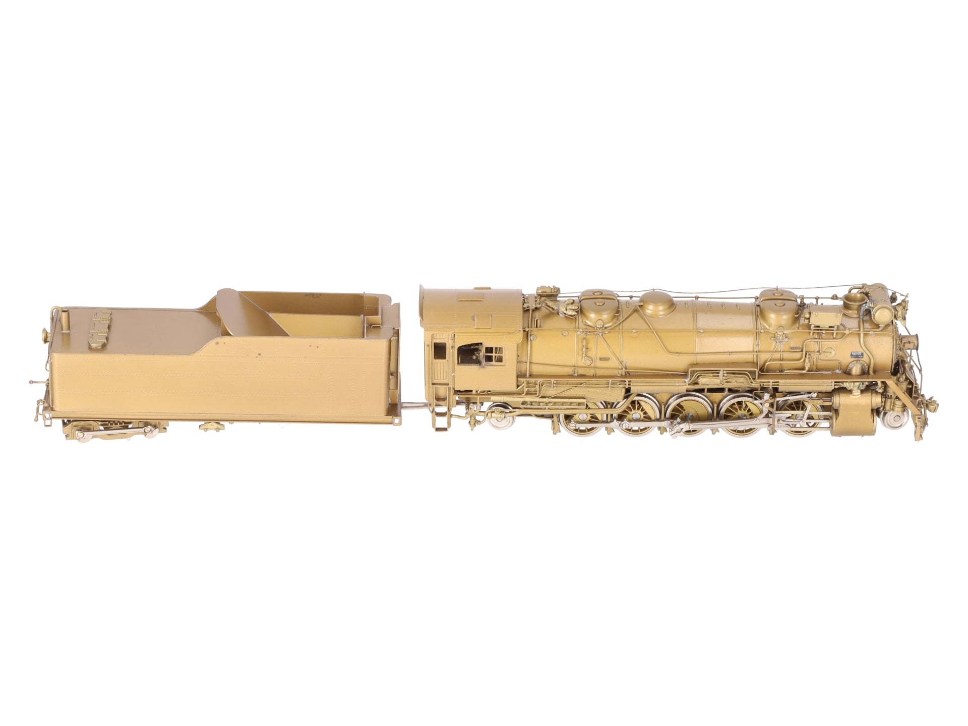 Custom NJ Brass ST985 HO BRASS B&M S-1 [Coffin] 2-10-2 Steam Loco w/ Tender- U/P EX/Box