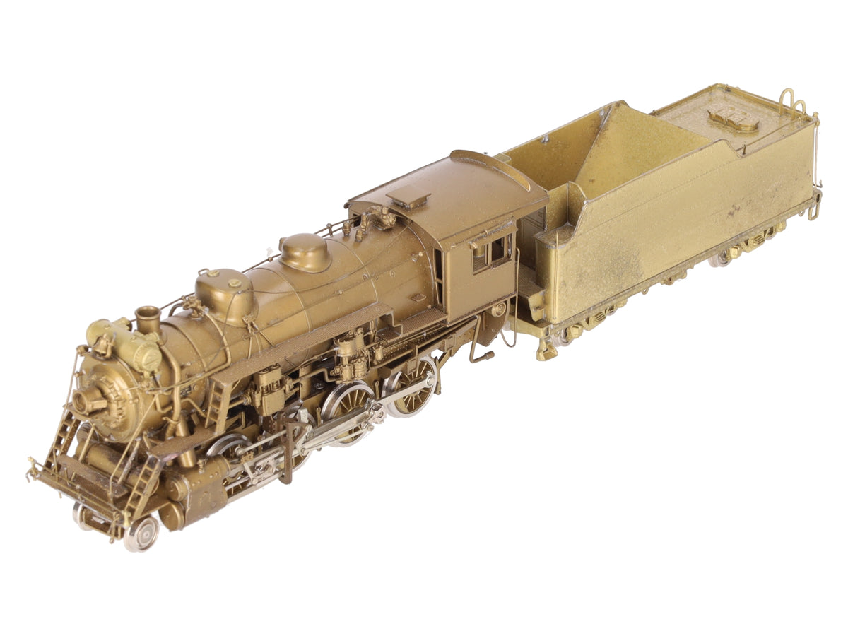Custom NJ Brass 933C HO BRASS CV M-3a 2-8-0 Steam Locomotive- Unpainted EX/Box