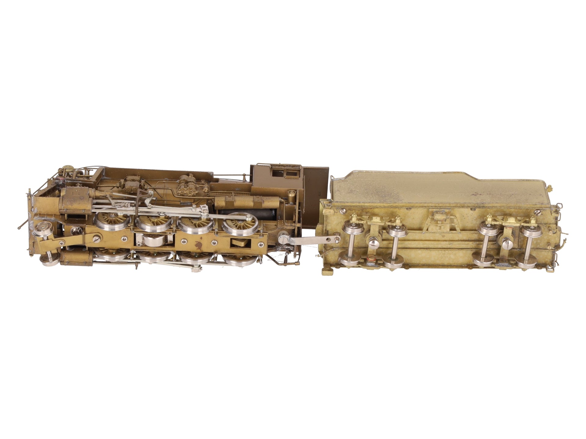 Custom NJ Brass 933C HO BRASS CV M-3a 2-8-0 Steam Locomotive- Unpainted EX/Box