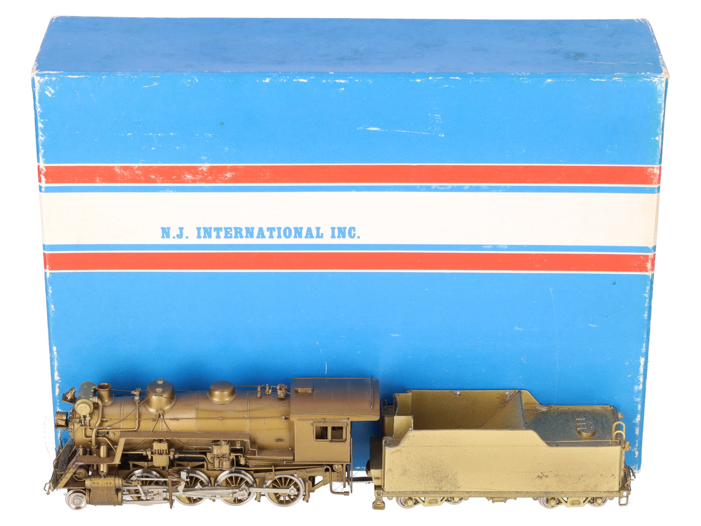Custom NJ Brass 933C HO BRASS CV M-3a 2-8-0 Steam Locomotive- Unpainted EX/Box