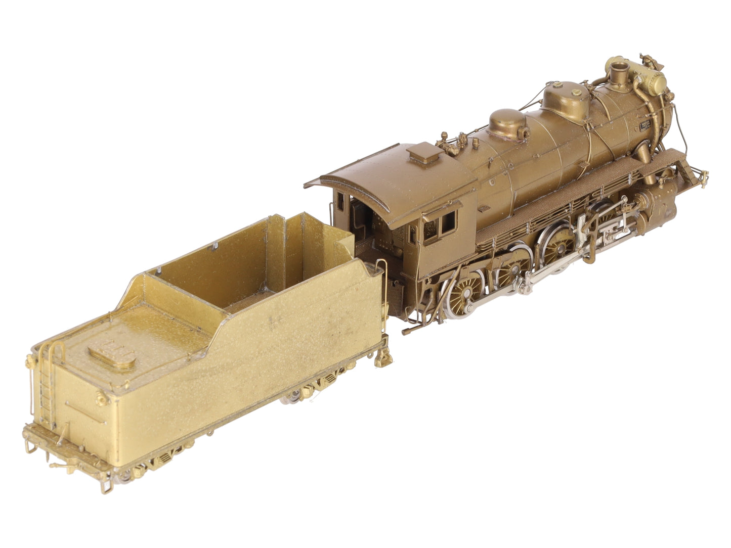 Custom NJ Brass 933C HO BRASS CV M-3a 2-8-0 Steam Locomotive- Unpainted EX/Box