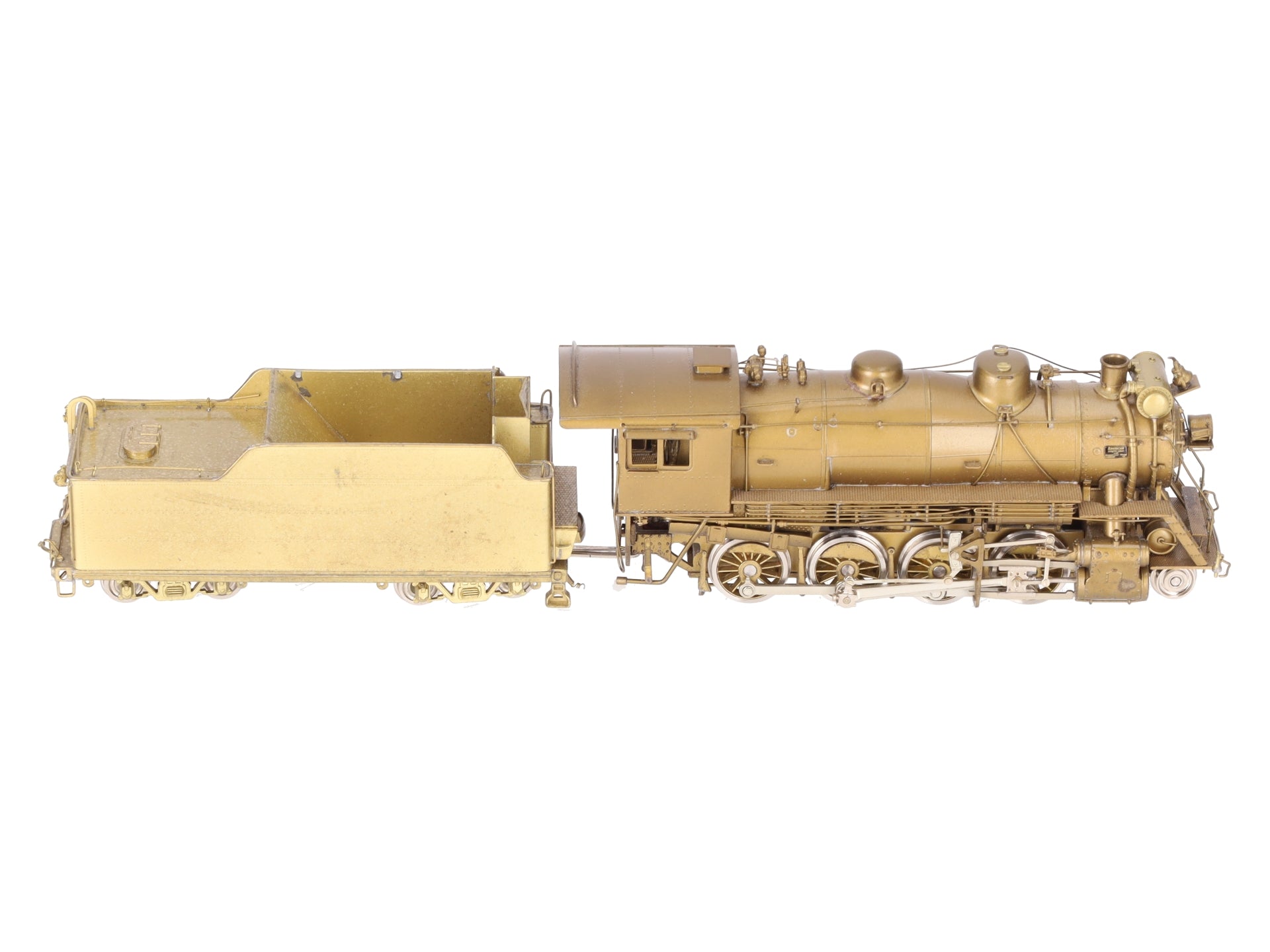 Custom NJ Brass 933C HO BRASS CV M-3a 2-8-0 Steam Locomotive- Unpainted EX/Box