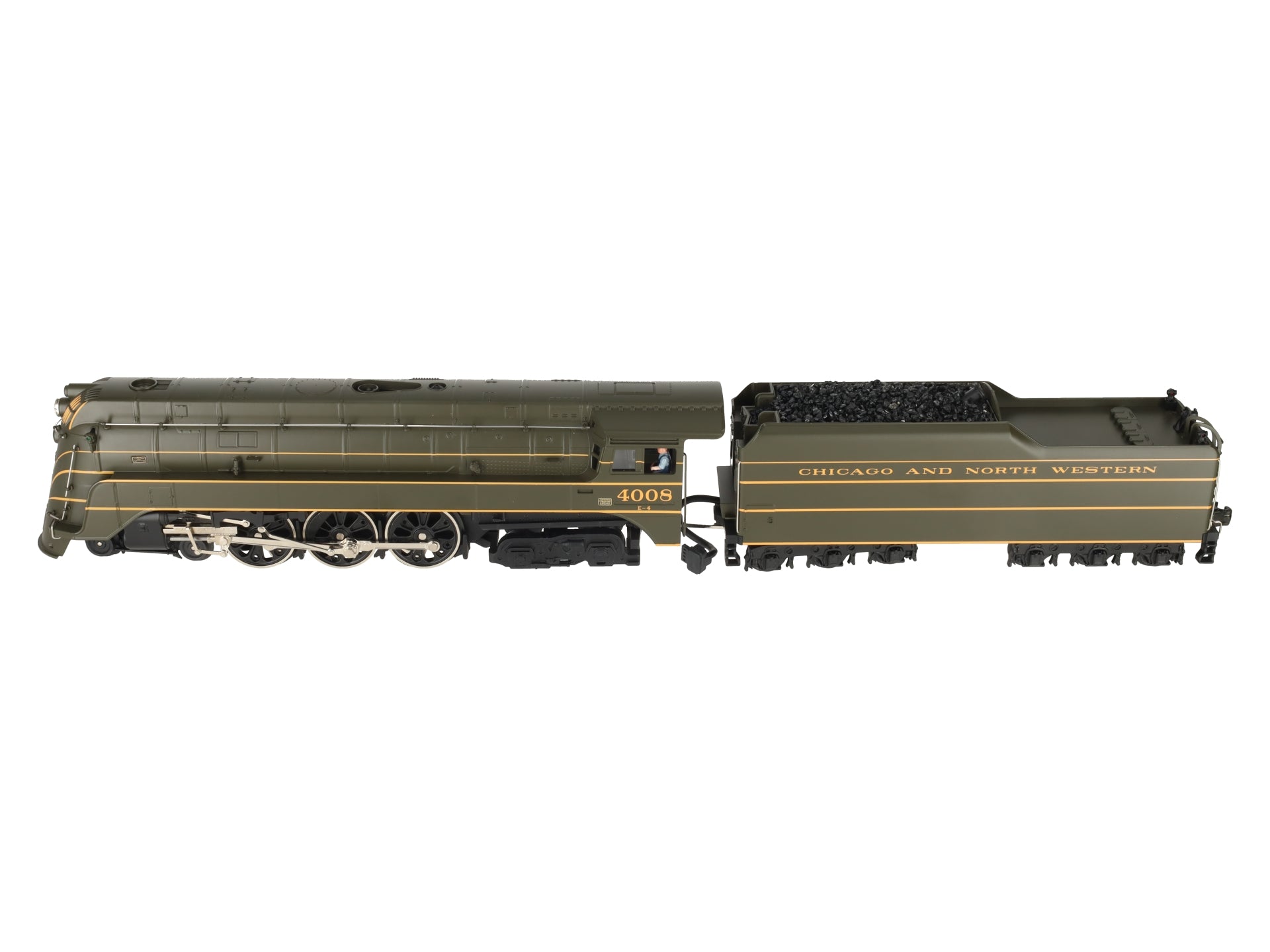 MTH 20-3034-1 O CNW 4-6-4 E-4 Hudson Steam Locomotive & Tender w/PS1 #4008 LN/Box