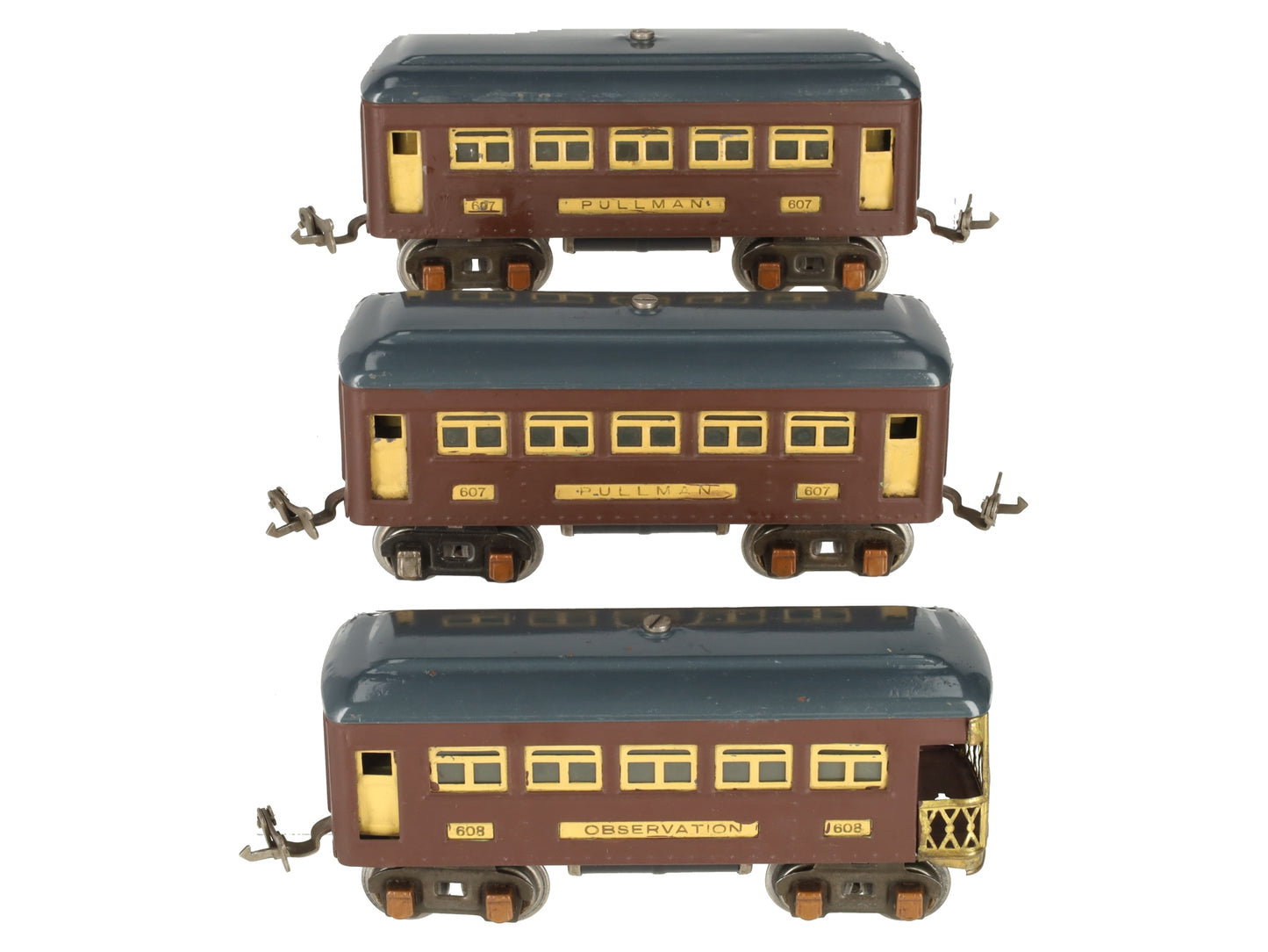 Lionel 607/608 Vintage O Custom Lionel Lines Pullman & Observation Car [3]