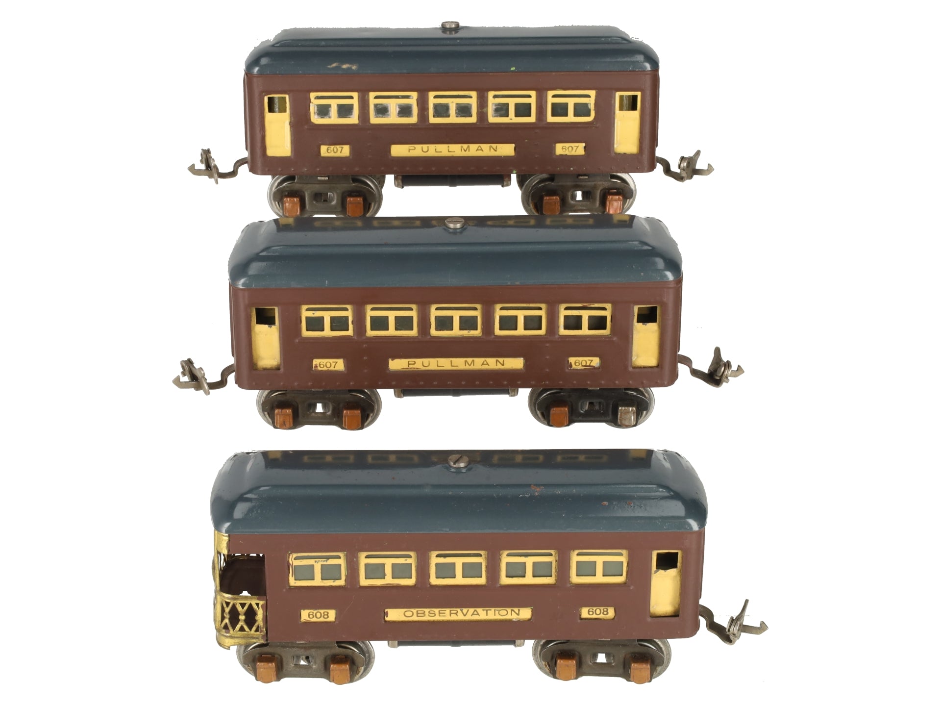 Lionel 607/608 Vintage O Custom Lionel Lines Pullman & Observation Car [3]