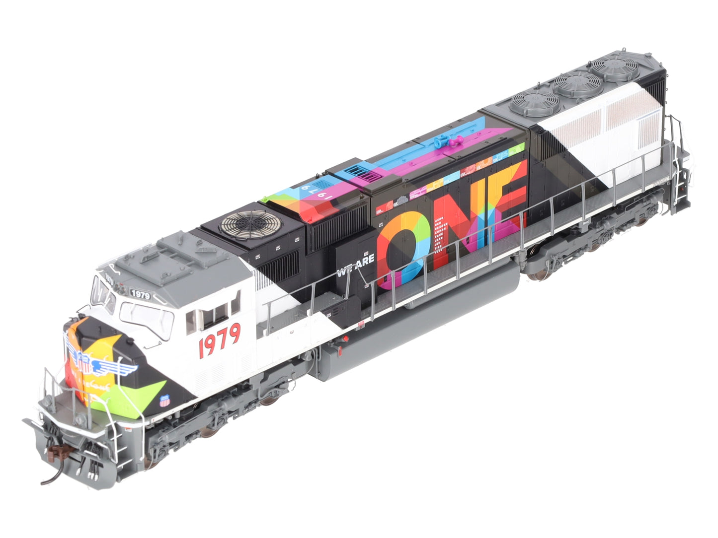 Athearn G75718 HO Scale Union Pacific "We are One" SD70M Diesel Locomotive #1979 EX/Box