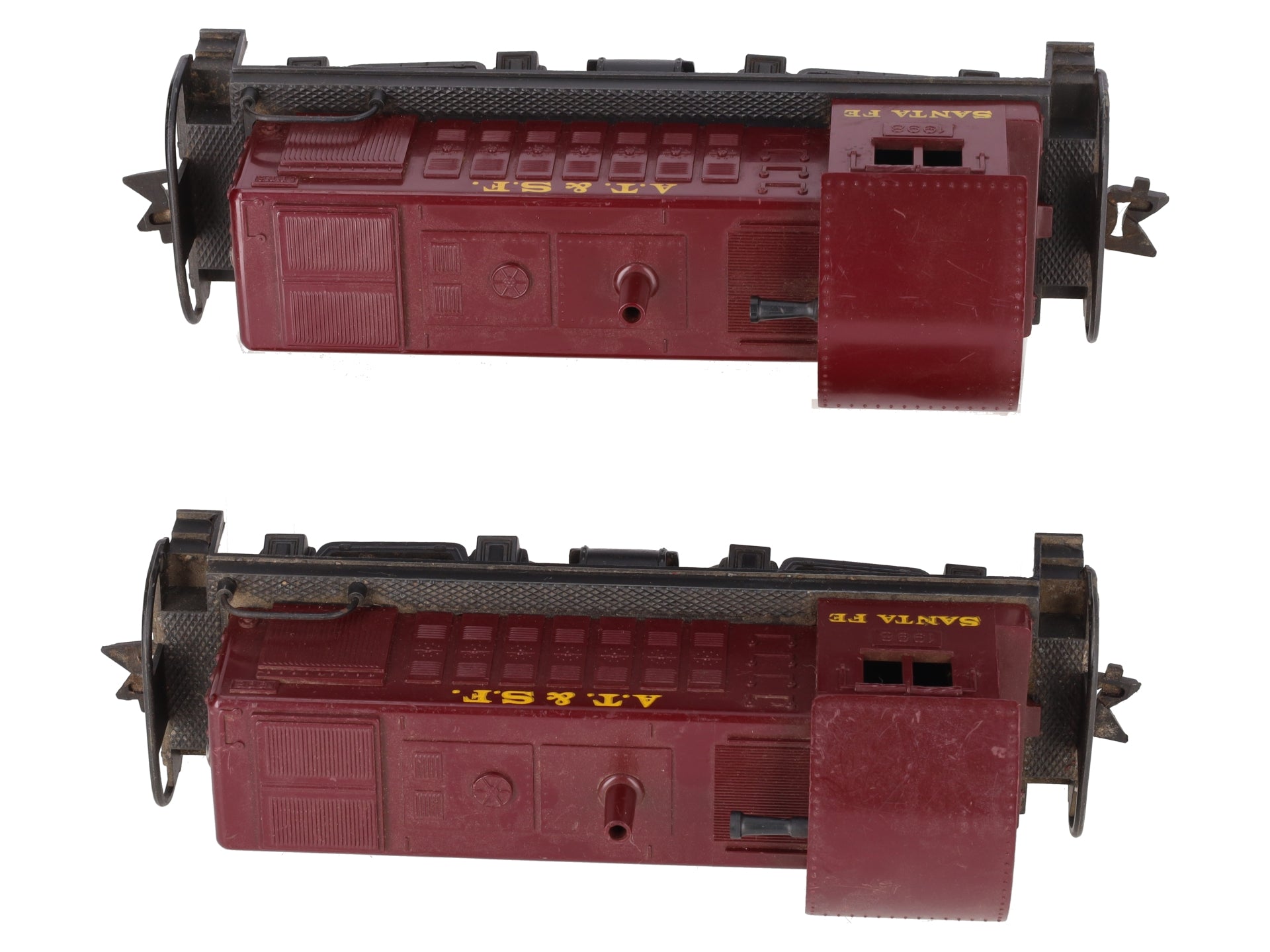Marx 1998 Vintage O Gauge AT&SF Alco S-3 Diesel Switcher & Dummy Unit (Set of 2) VG