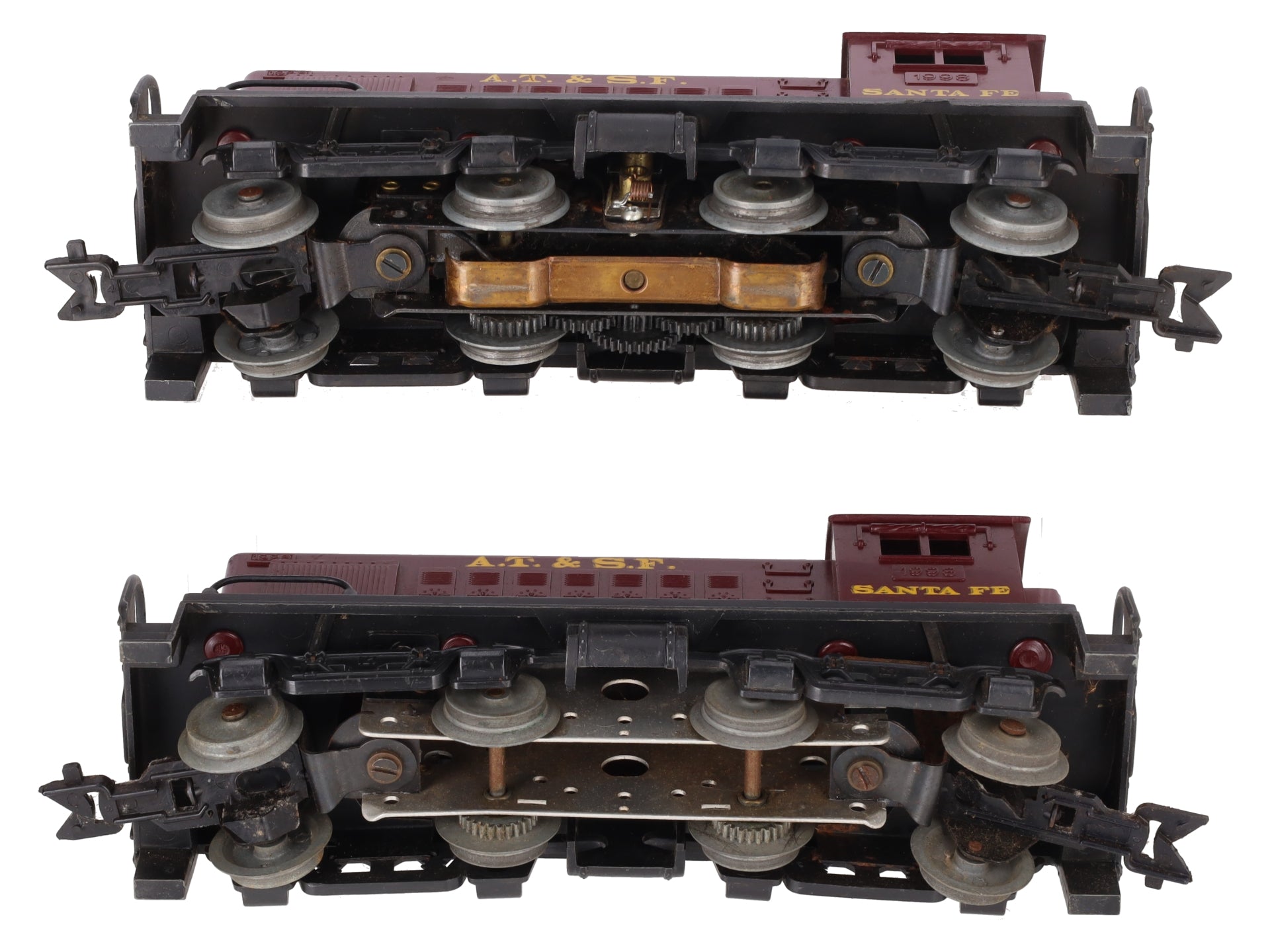 Marx 1998 Vintage O Gauge AT&SF Alco S-3 Diesel Switcher & Dummy Unit (Set of 2) VG