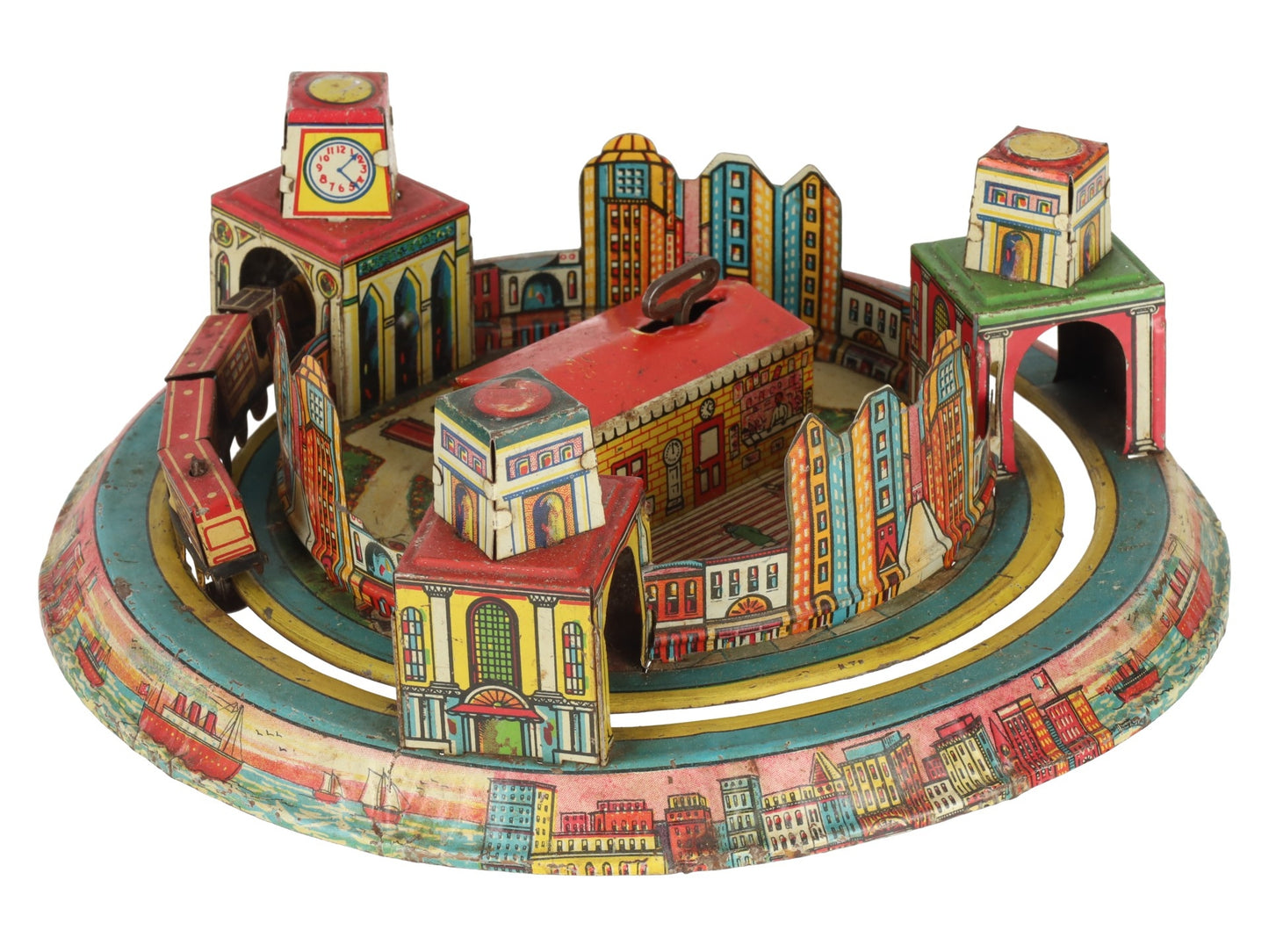 Marx Vintage Tin Litho New York Express Wind-up Toy VG
