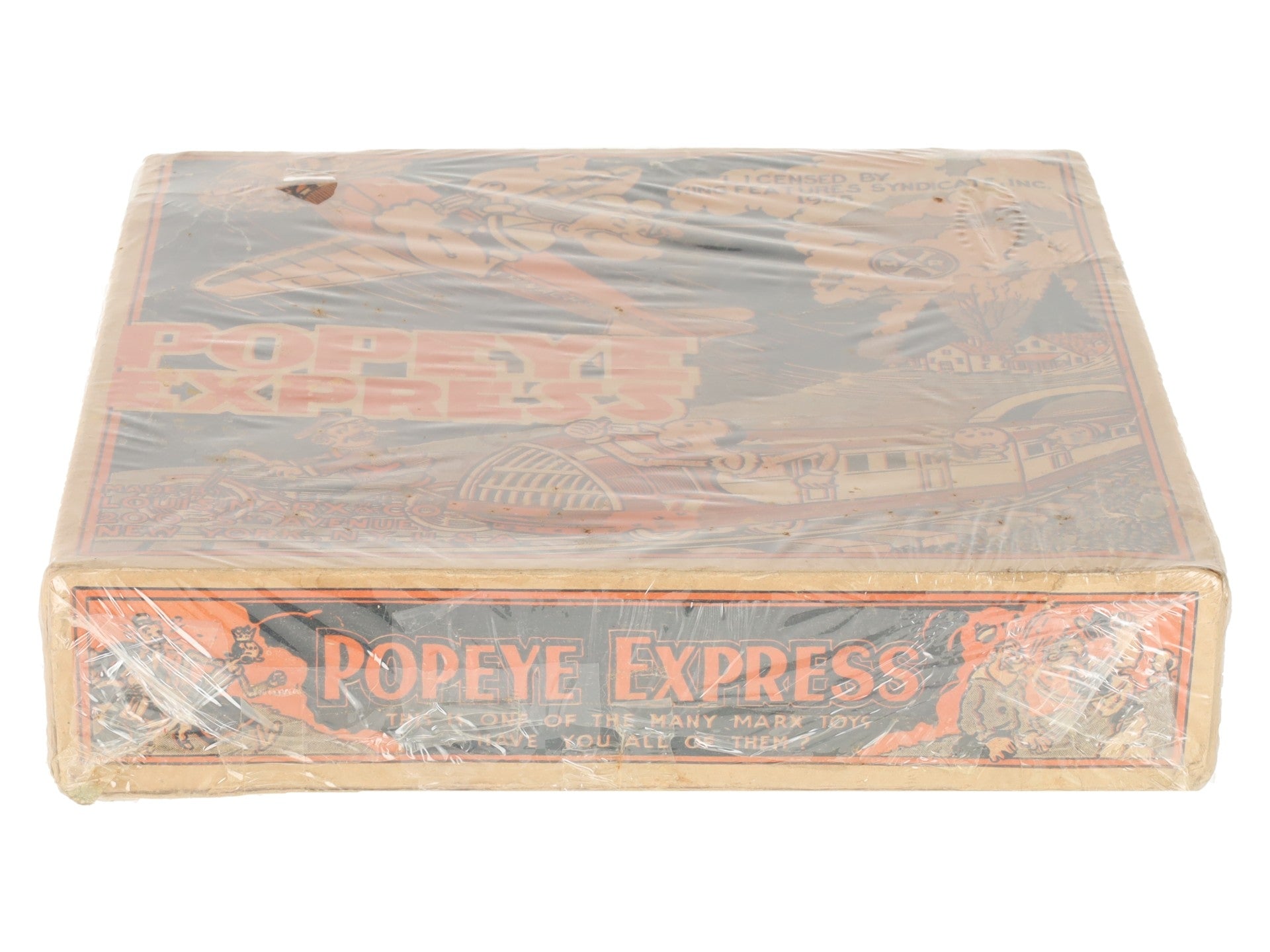 Marx Vintage Tin Litho Popeye Express Wind-up Toy VG/Box
