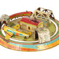 Marx Vintage Tin Litho "Honeymoon Express" Wind-up Toy/Box