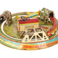 Marx Vintage Tin Litho "Honeymoon Express" Wind-up Toy/Box