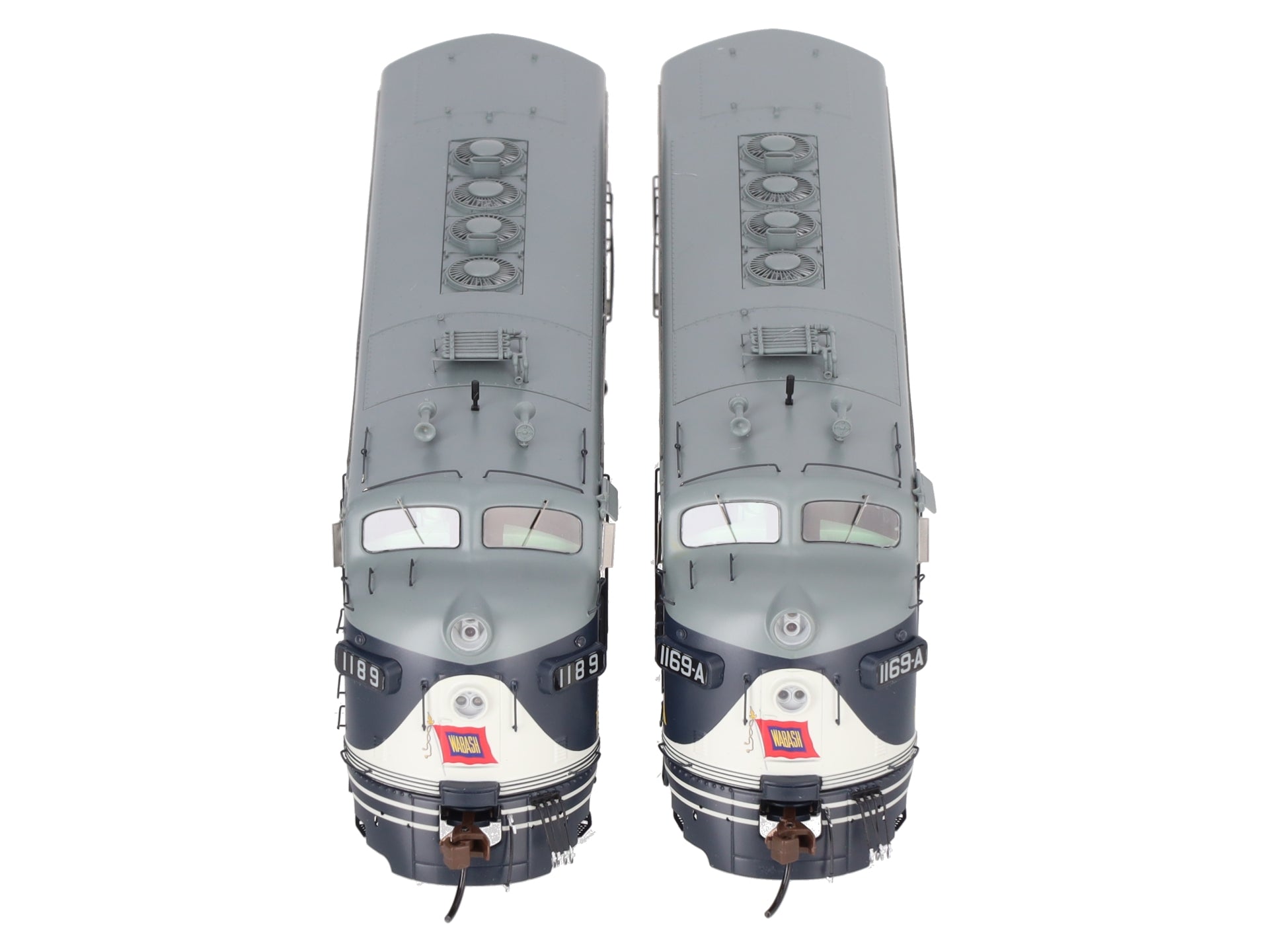 Athearn ATHG19591 HO Scale Wabash F7A/F7A Diesel Locomotive 1189 & 1189A Set EX/Box