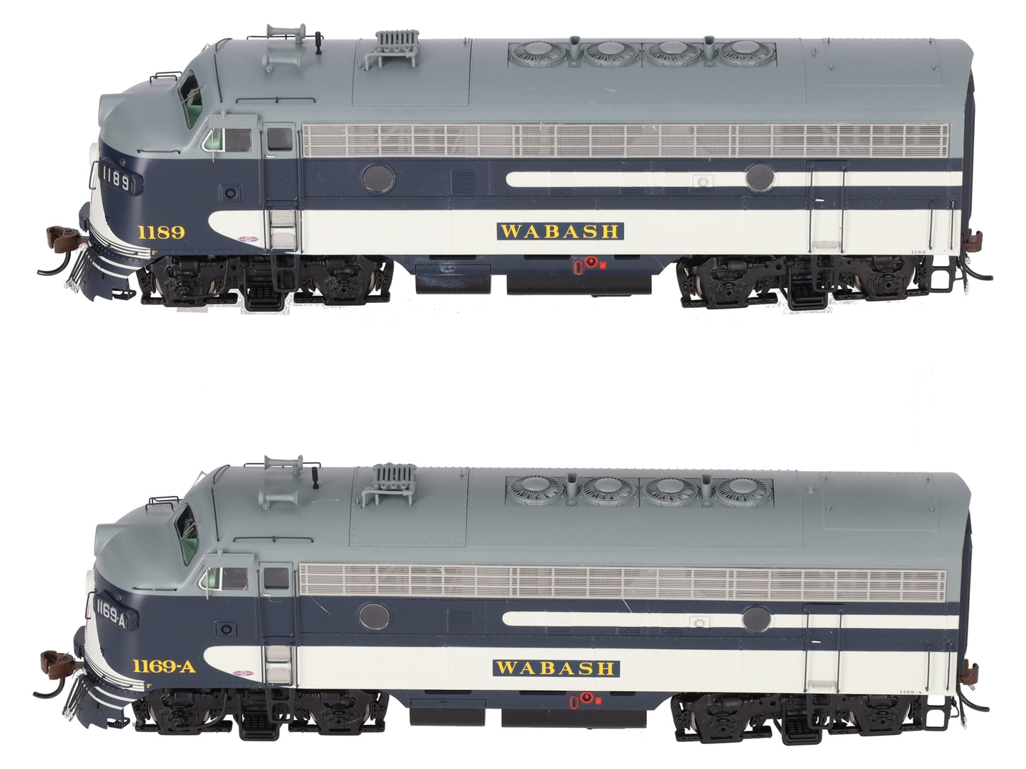 Athearn ATHG19591 HO Scale Wabash F7A/F7A Diesel Locomotive 1189 & 1189A Set EX/Box