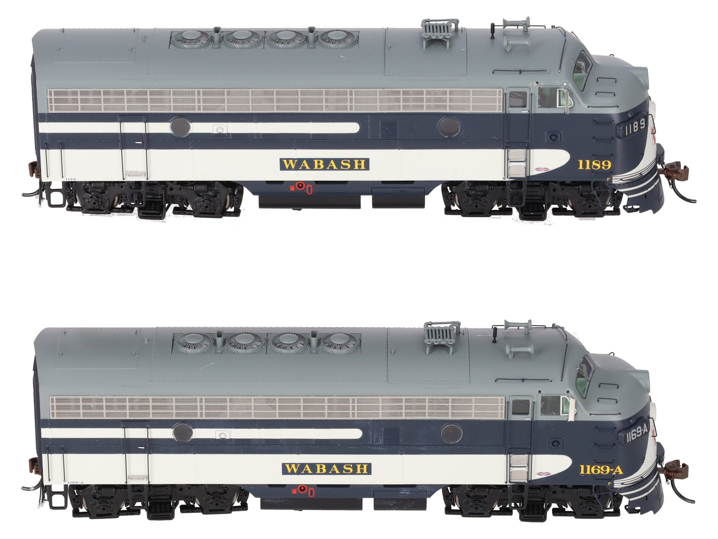 Athearn ATHG19591 HO Scale Wabash F7A/F7A Diesel Locomotive 1189 & 1189A Set EX/Box