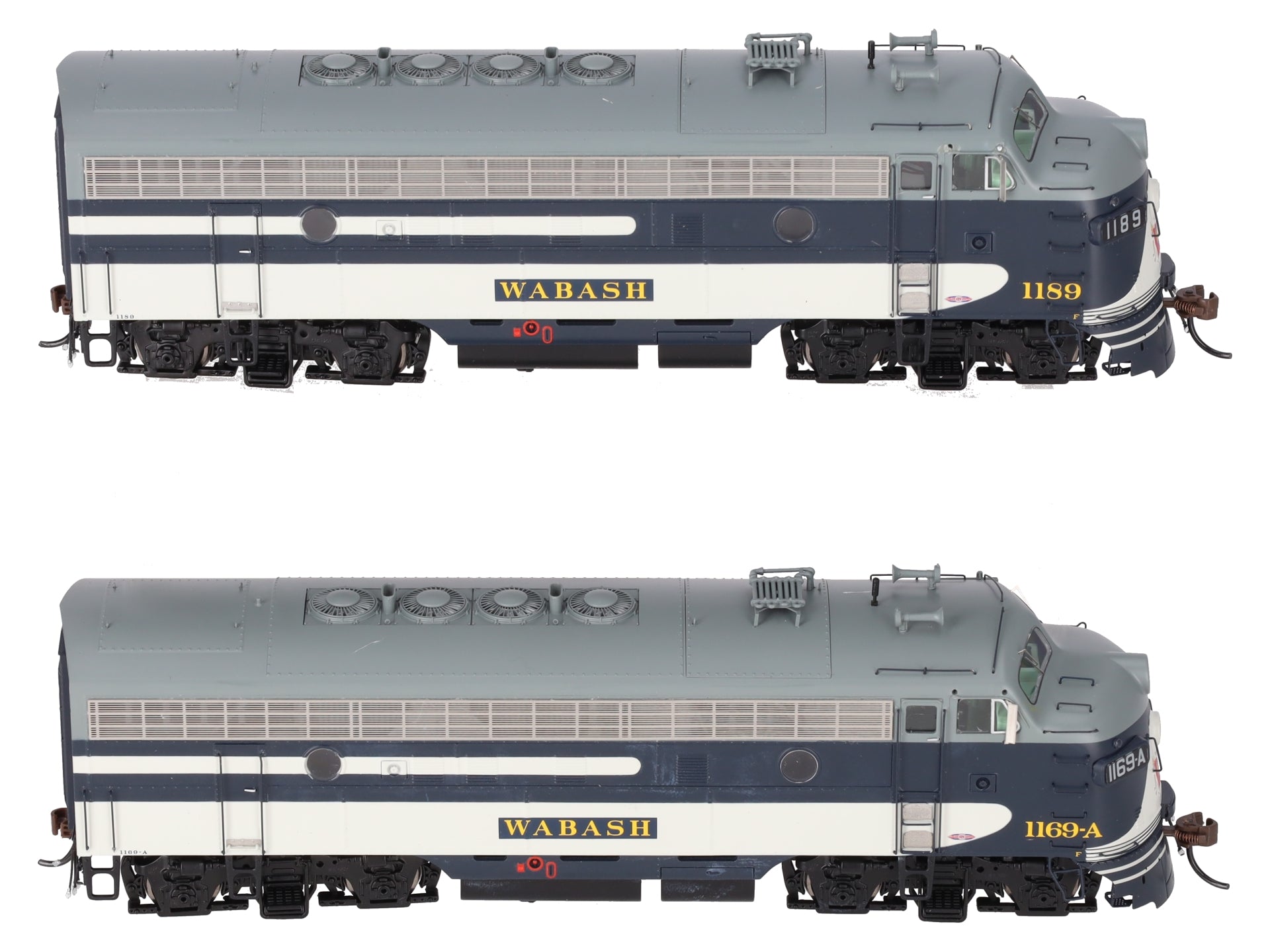 Athearn ATHG19591 HO Scale Wabash F7A/F7A Diesel Locomotive 1189 & 1189A Set EX/Box