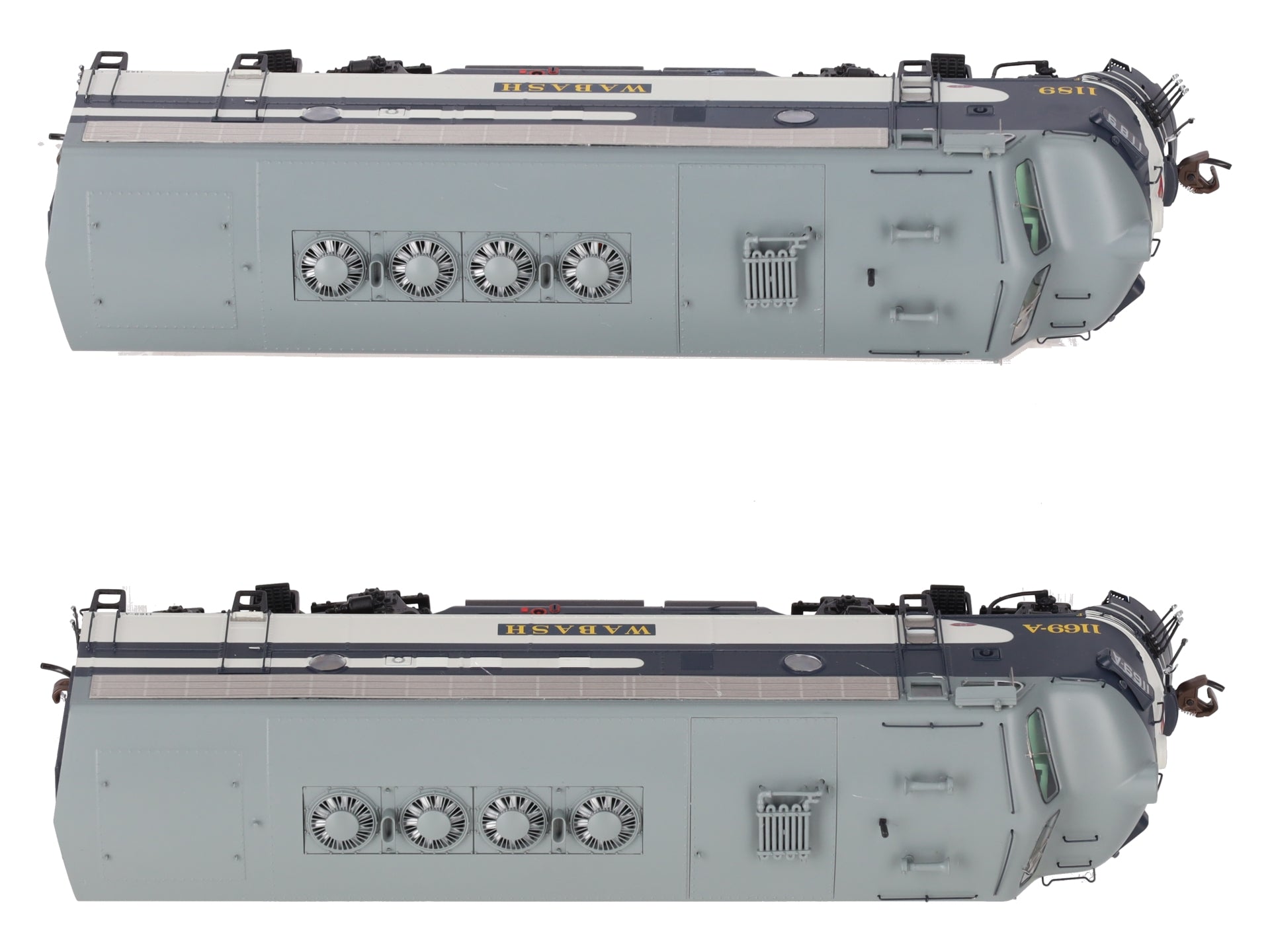 Athearn ATHG19591 HO Scale Wabash F7A/F7A Diesel Locomotive 1189 & 1189A Set EX/Box