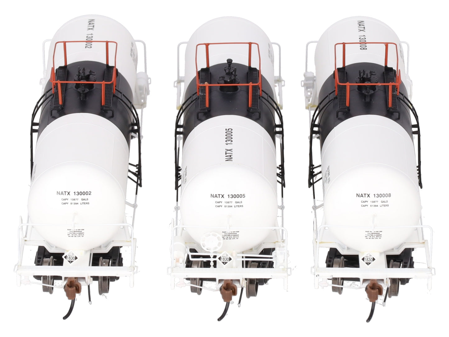 Athearn G17878 HO Scale NATX 13,600-Gallon Acid Tank Cars (Set of 3) EX/Box