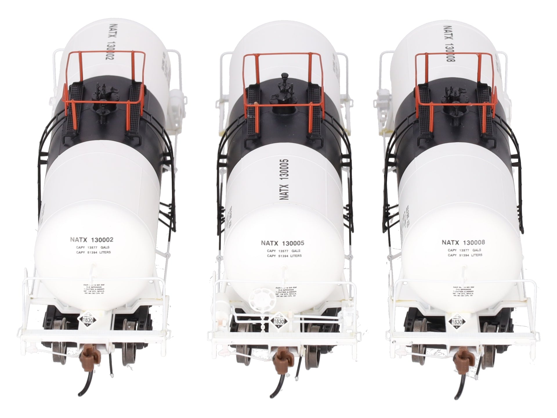 Athearn G17878 HO Scale NATX 13,600-Gallon Acid Tank Cars (Set of 3) EX/Box