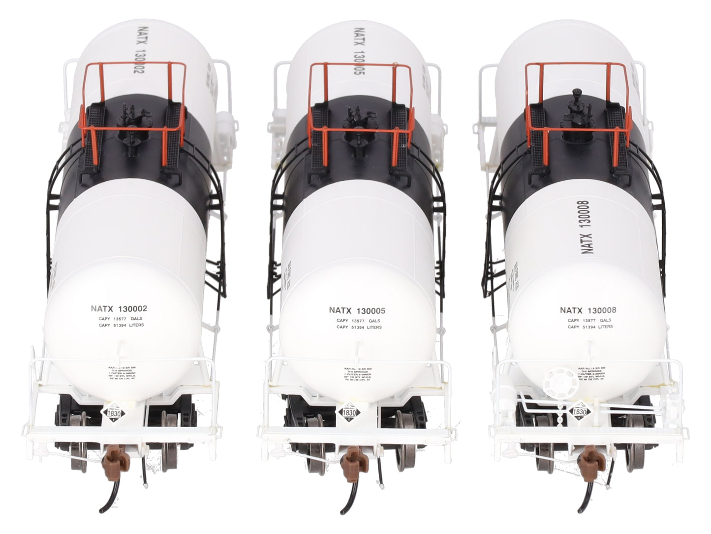 Athearn G17878 HO Scale NATX 13,600-Gallon Acid Tank Cars (Set of 3) EX/Box