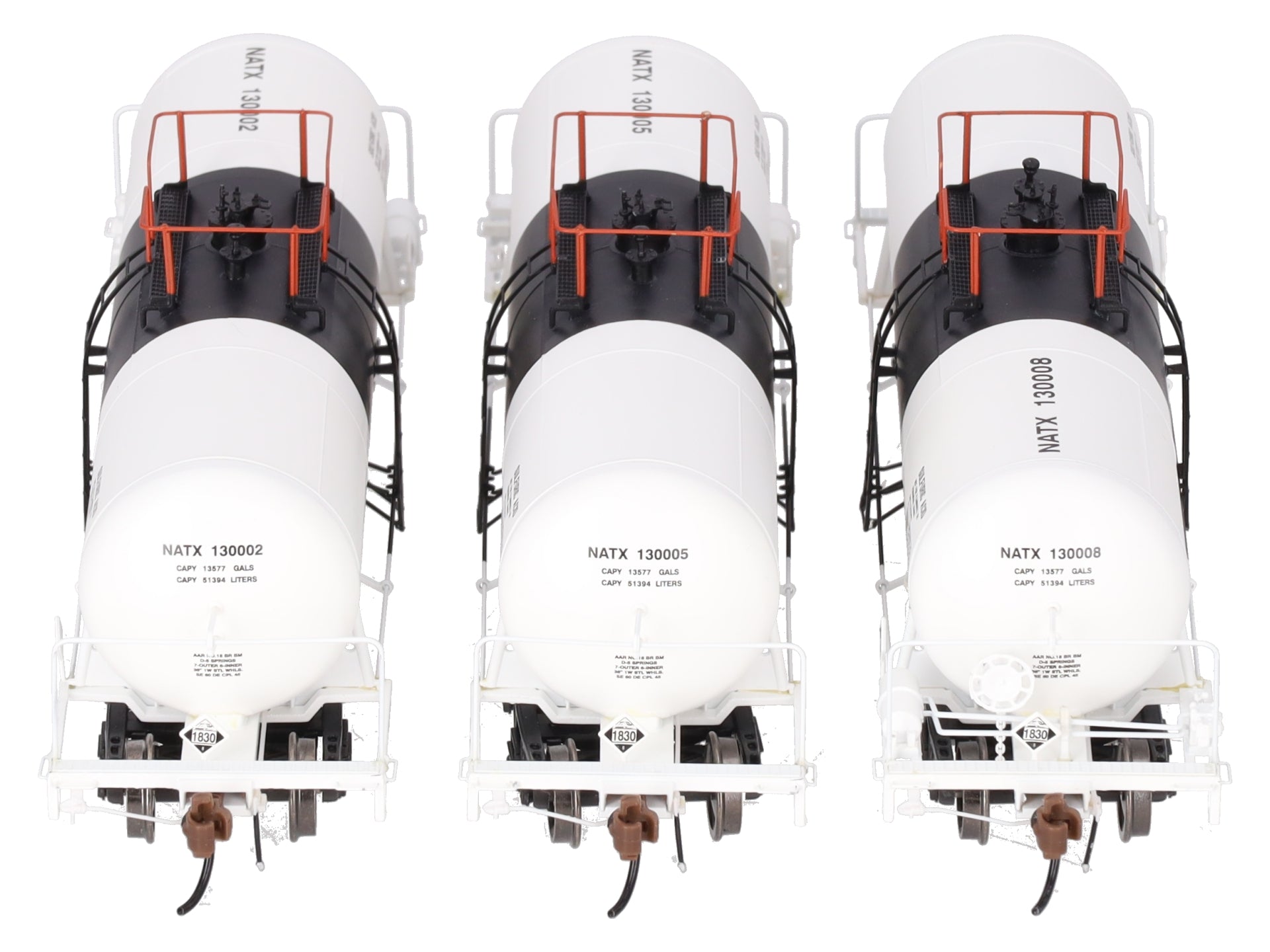 Athearn G17878 HO Scale NATX 13,600-Gallon Acid Tank Cars (Set of 3) EX/Box