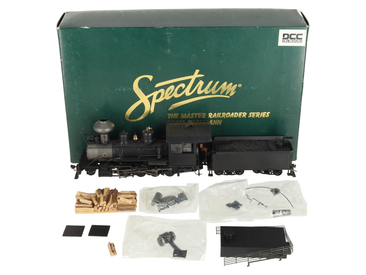 Bachmann 25999 On30 Painted & Unlettered 2-8-0 Steam Locomotive w/DCC VG/Box