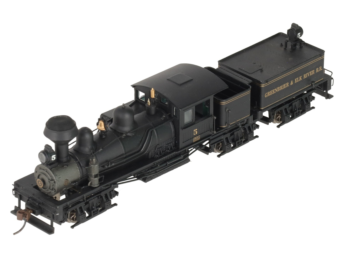 Bachmann 81903 HO Greenbrier & Elk River 80-Ton Wood Cab Three Truck Steam Shay EX/Box