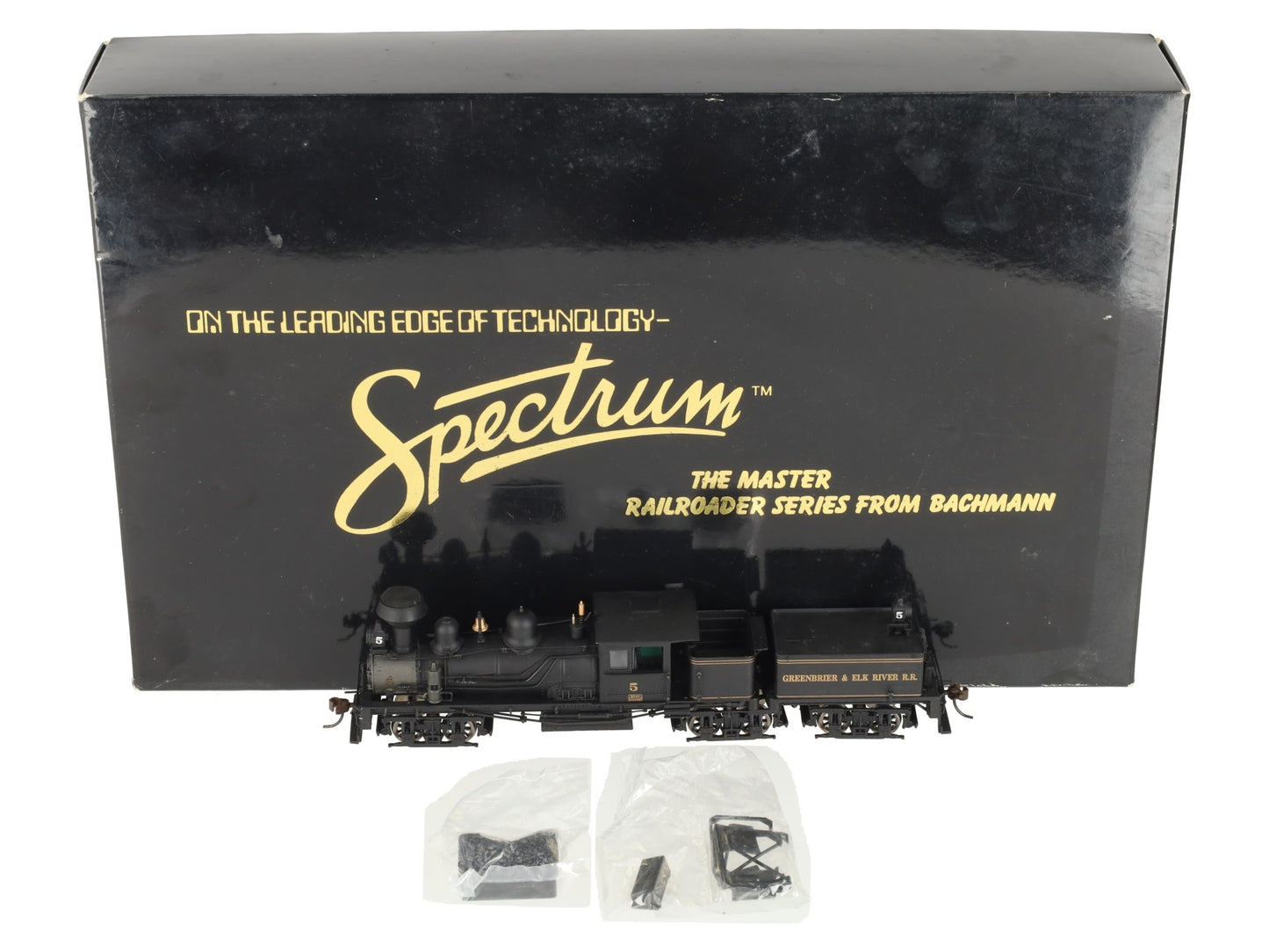 Bachmann 81903 HO Greenbrier & Elk River 80-Ton Wood Cab Three Truck Steam Shay EX/Box