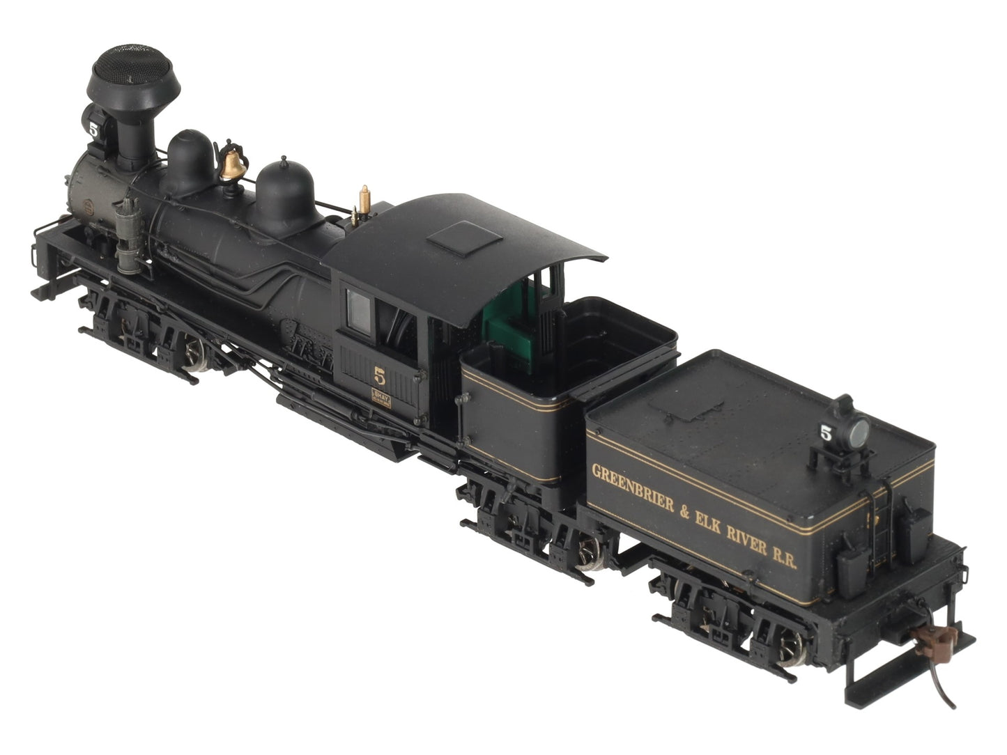 Bachmann 81903 HO Greenbrier & Elk River 80-Ton Wood Cab Three Truck Steam Shay EX/Box