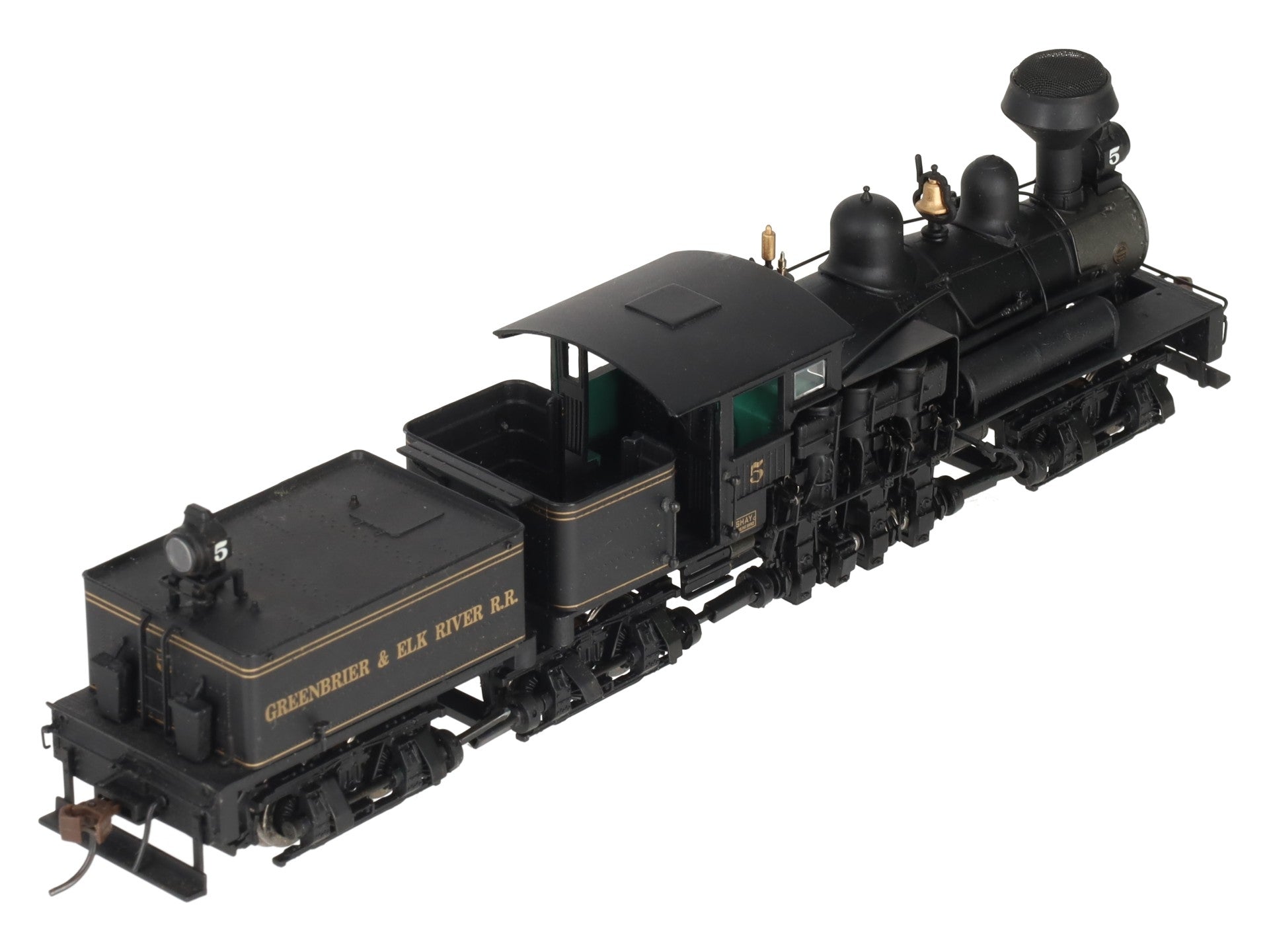 Bachmann 81903 HO Greenbrier & Elk River 80-Ton Wood Cab Three Truck Steam Shay EX/Box