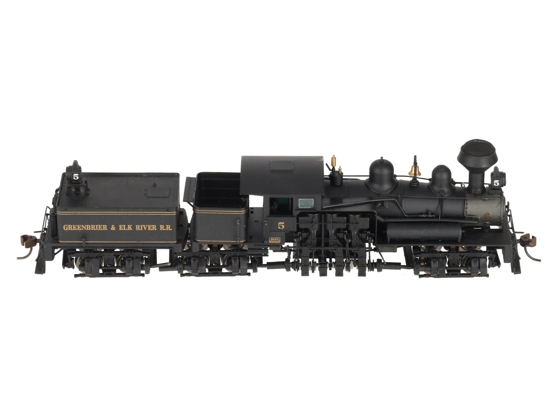 Bachmann 81903 HO Greenbrier & Elk River 80-Ton Wood Cab Three Truck Steam Shay EX/Box