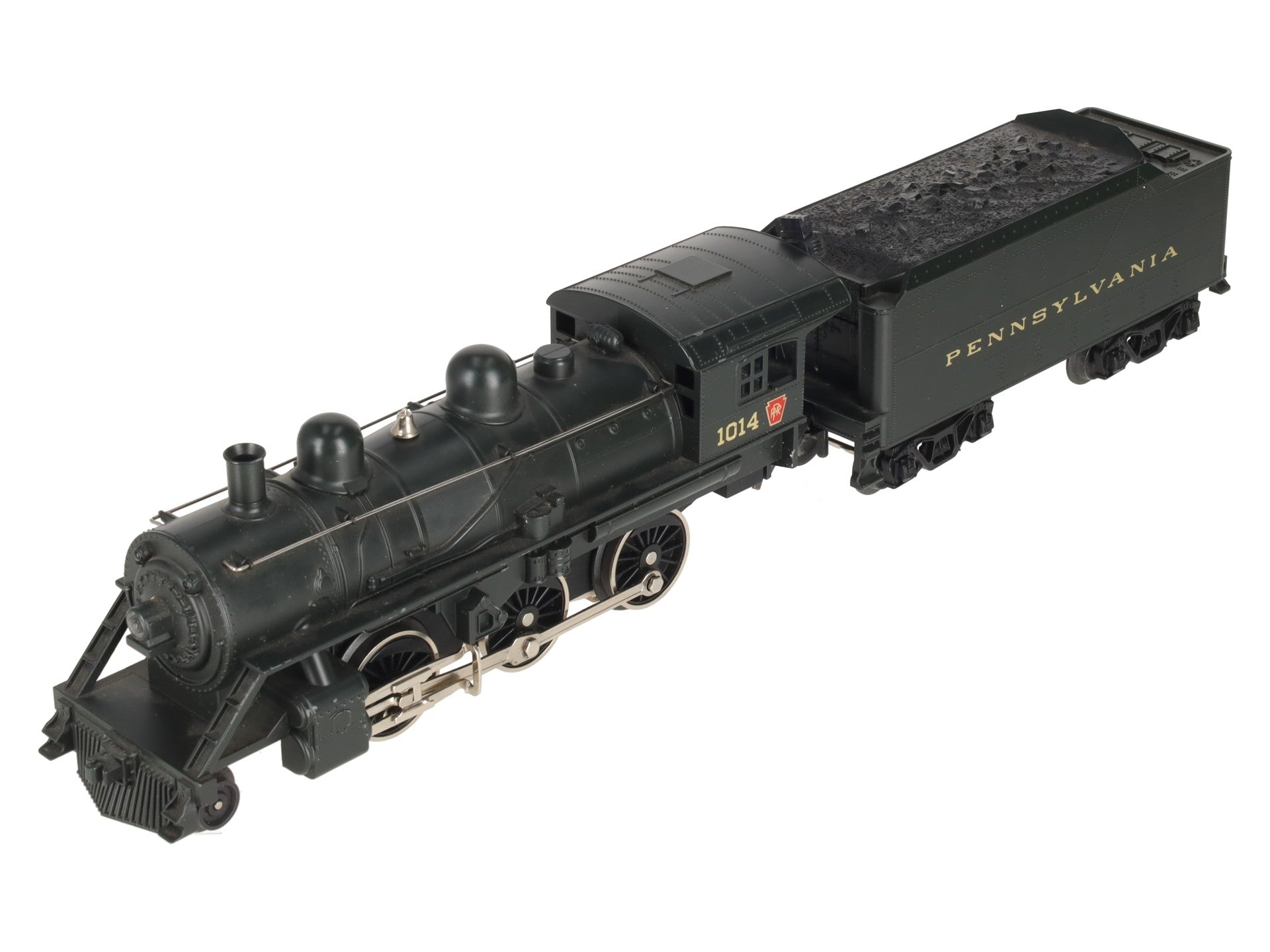 MTH 30-1148-1 Pennsylvania 2-6-0 Steam Engine And Tender w/PS1 #1014 EX/Box