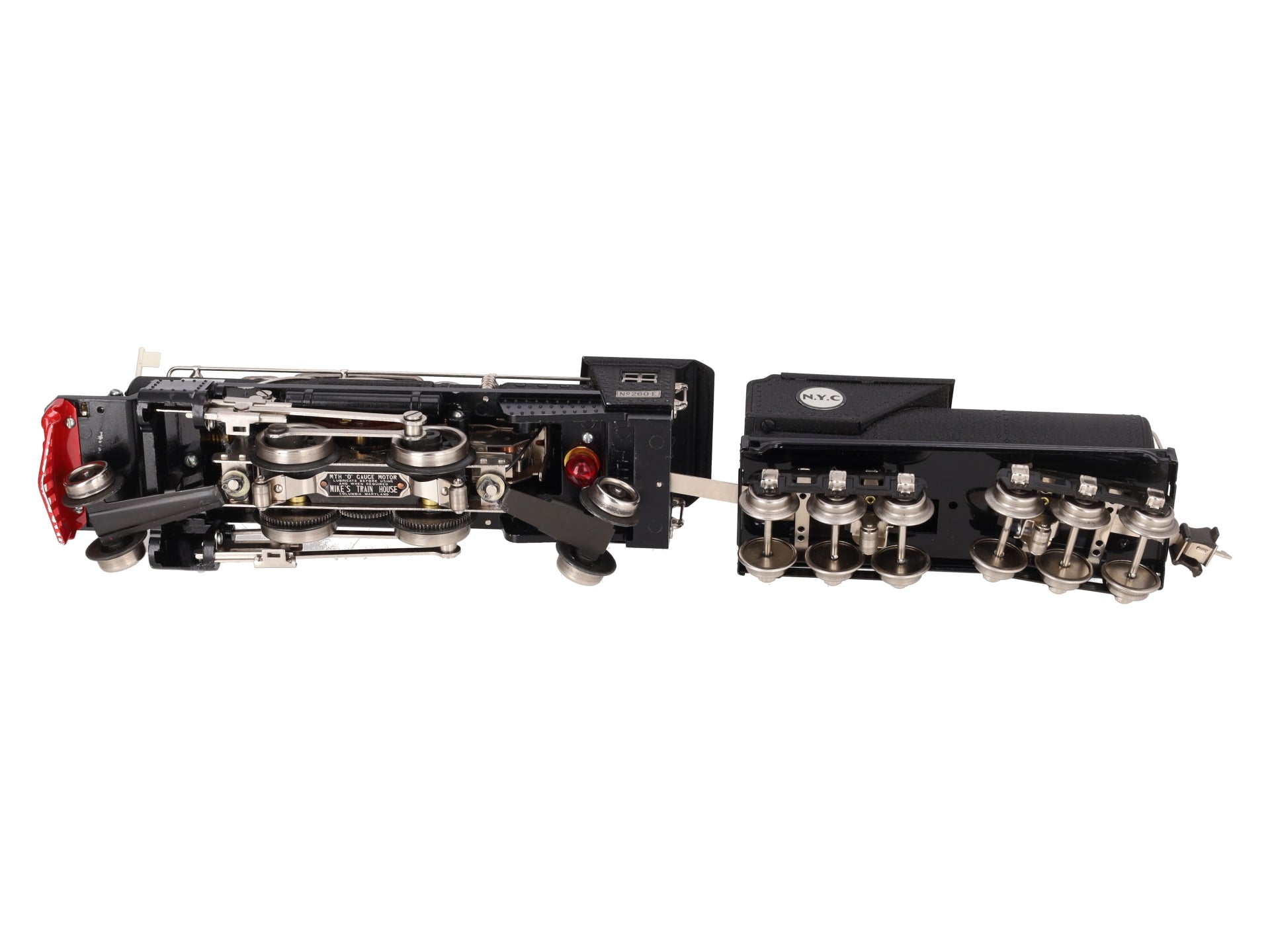 MTH 260E O-Gauge New York Central 2-4-2 Steam Locomotive & Tender #260-E EX