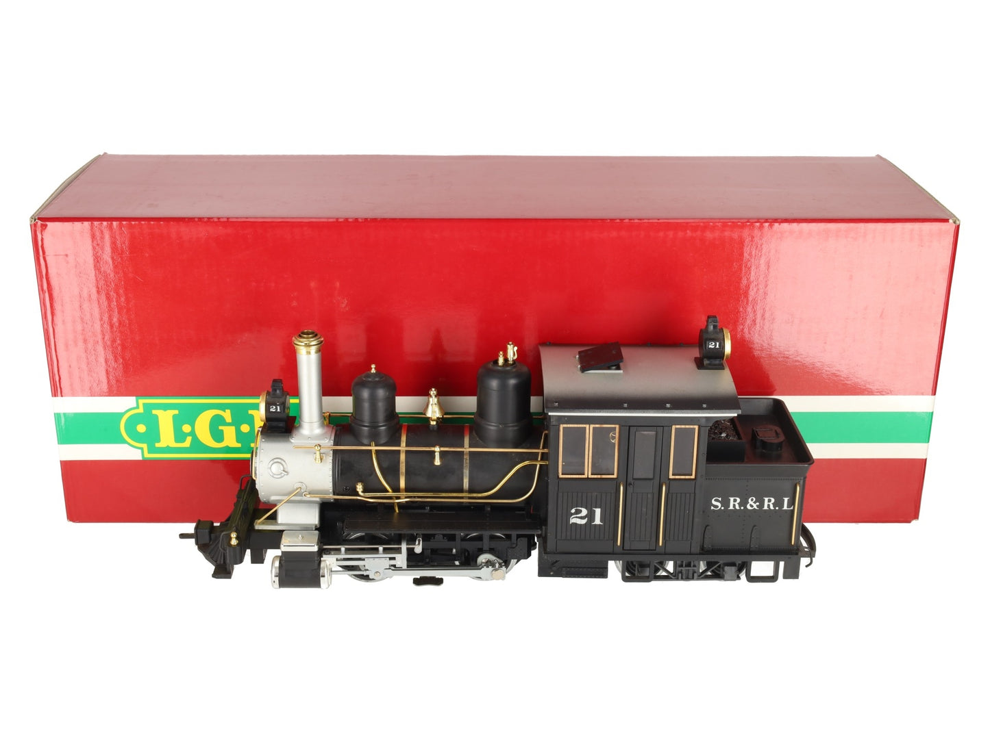 LGB 21251 G Sandy River & Rangeley Lakes Railroad Forney Steam Locomotive #21 EX/Box