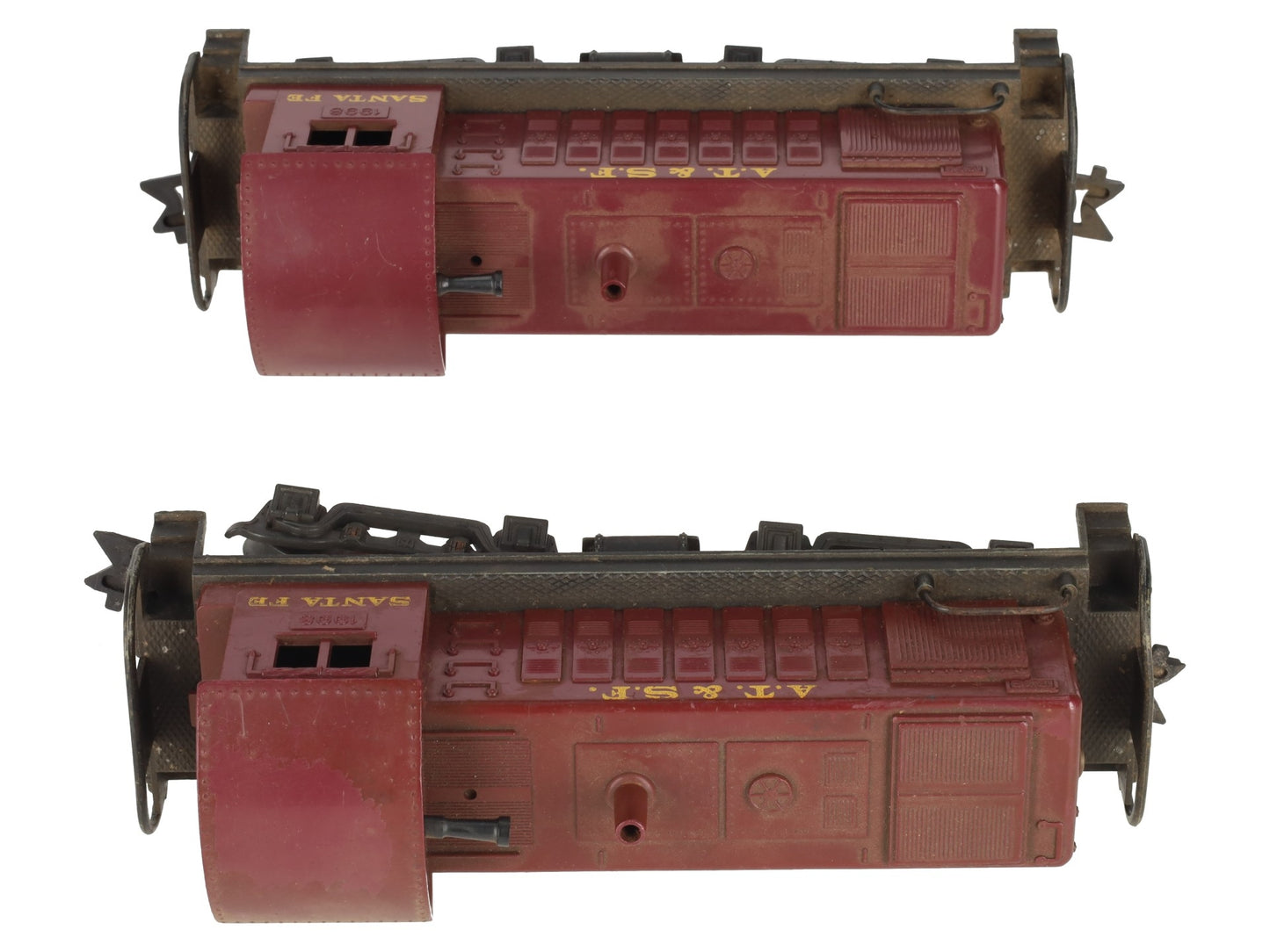 Marx 1998 Vintage O Gauge AT&SF Alco S-3 Diesel Switcher & Dummy Unit (Set of 2) VG