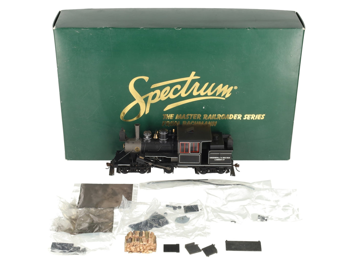 Bachmann 25757 On30 Scale Greenbrier & Big Run Lumber 28 Ton 2-Truck Climax #6 EX/Box