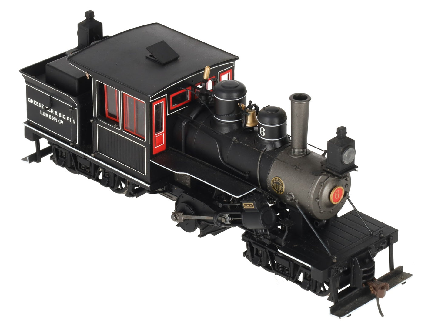 Bachmann 25757 On30 Scale Greenbrier & Big Run Lumber 28 Ton 2-Truck Climax #6 EX/Box