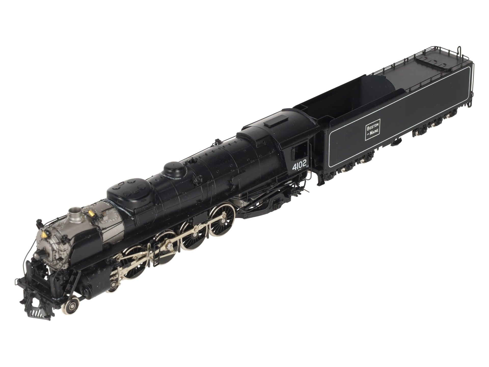 Key Imports HO BRASS B&M 4-8-2 R-1A Steam Locomotive & Tender #4102 - F/P EX/Box