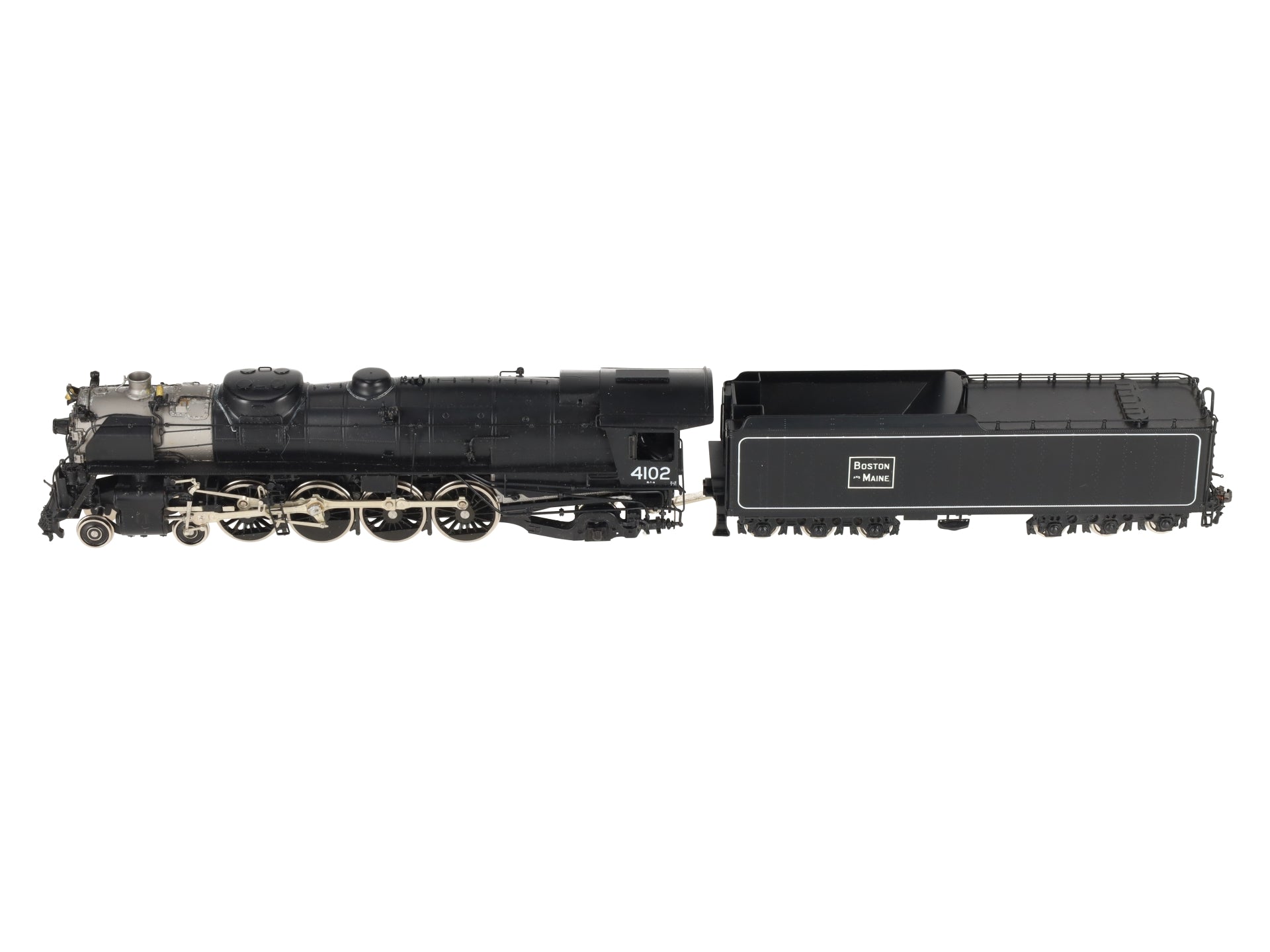 Key Imports HO BRASS B&M 4-8-2 R-1A Steam Locomotive & Tender #4102 - F/P EX/Box