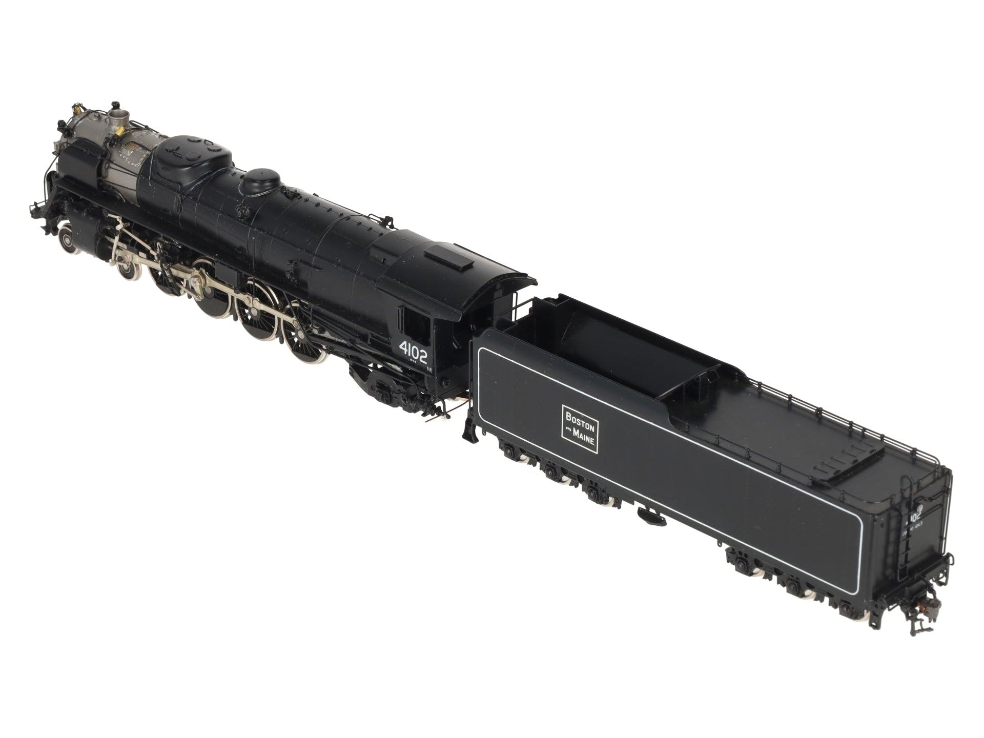 Key Imports HO BRASS B&M 4-8-2 R-1A Steam Locomotive & Tender #4102 - F/P EX/Box