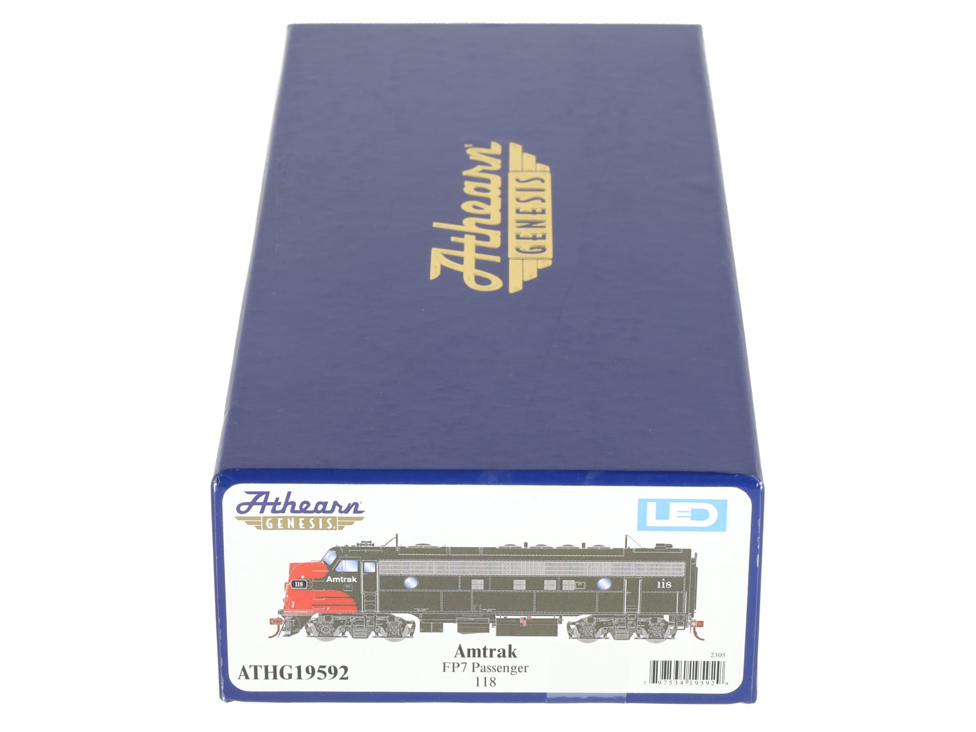 Athearn G19592 HO Scale Amtrak FP7 Passenger Diesel Locomotive #118 EX/Box